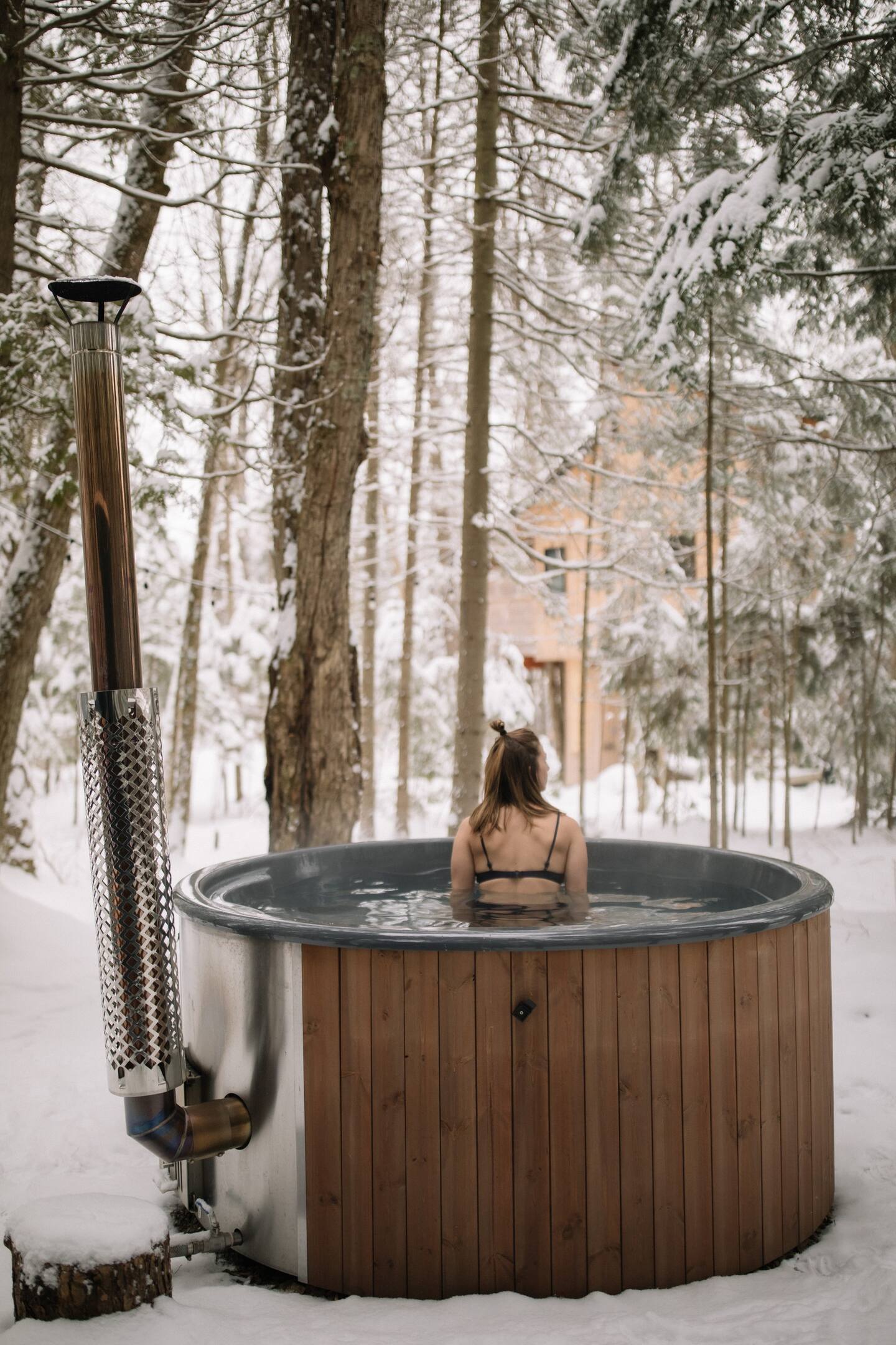 bain spa extérieur