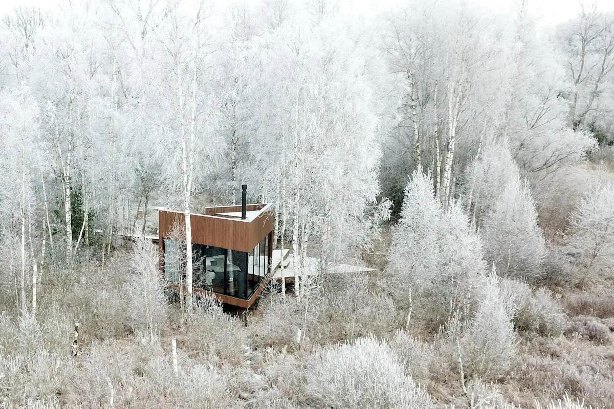 terrasse petite maison en bois Maidla Nature Villa
