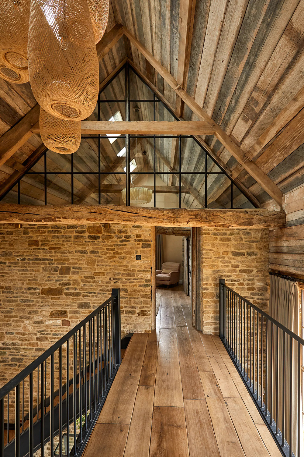 ancienne ferme rénovée Latimer Farm décoration rustique chic