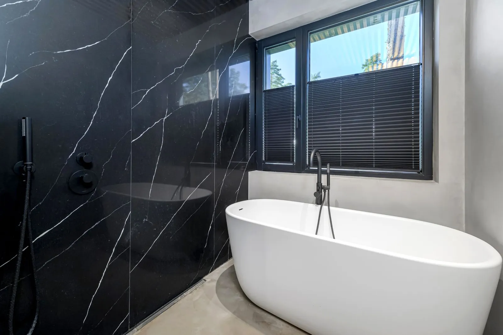 salle de bain marbre