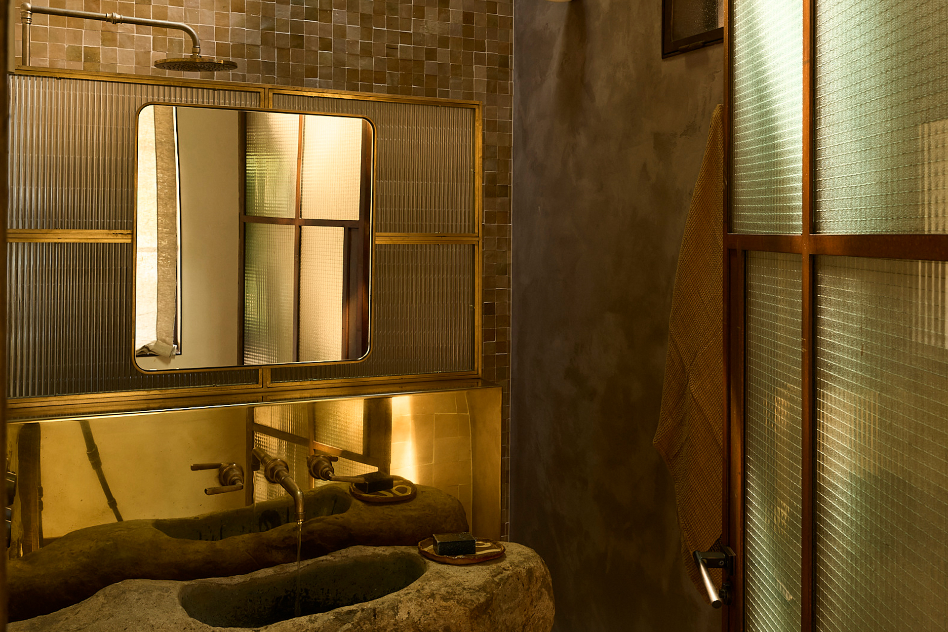 salle de bain décoration rustique chic Lo Scoglio salle de bain décoration rustique chic Lo Scoglio