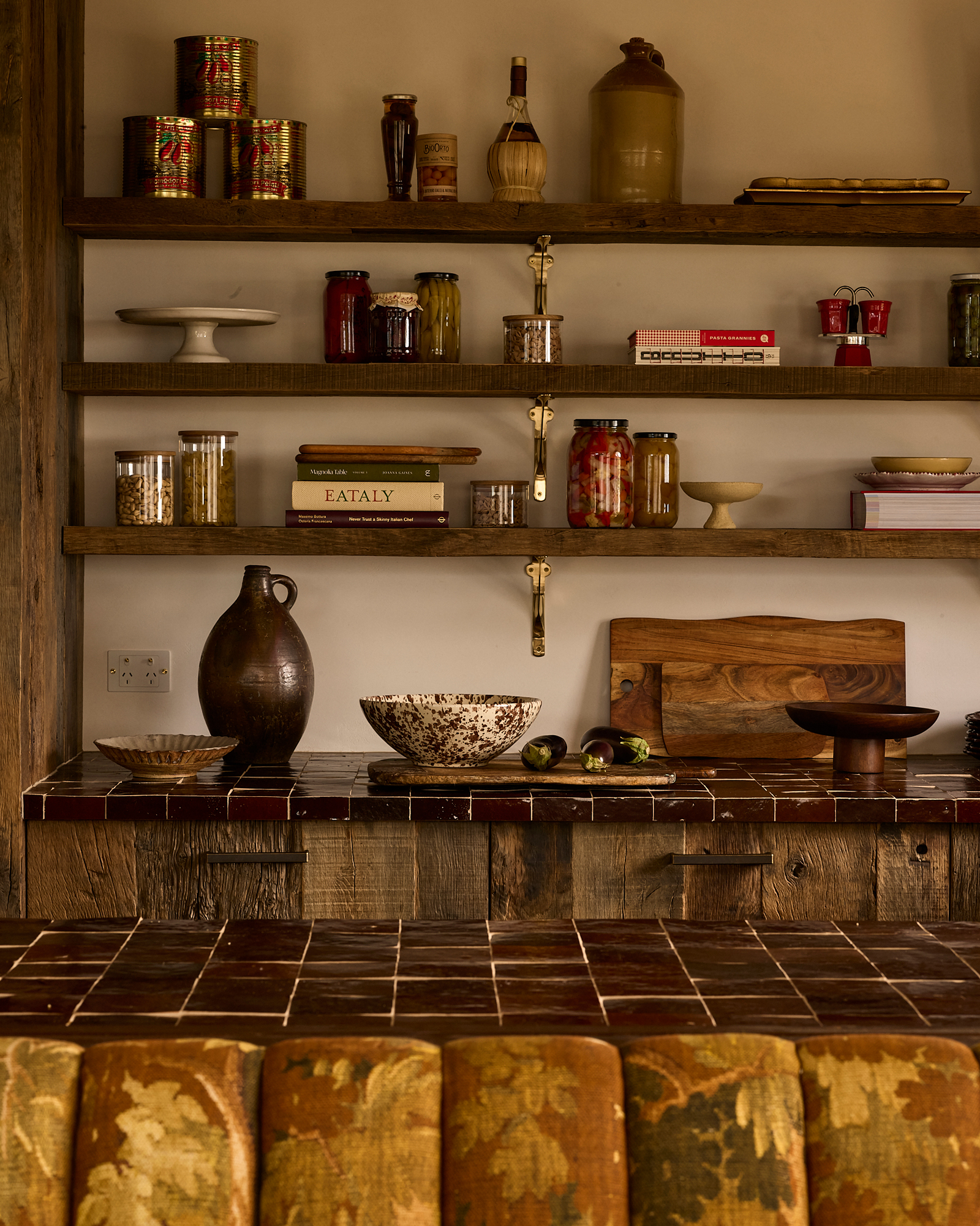 cuisine en bois décoration rustique chic Lo Scoglio cuisine en bois décoration rustique chic Lo Scoglio