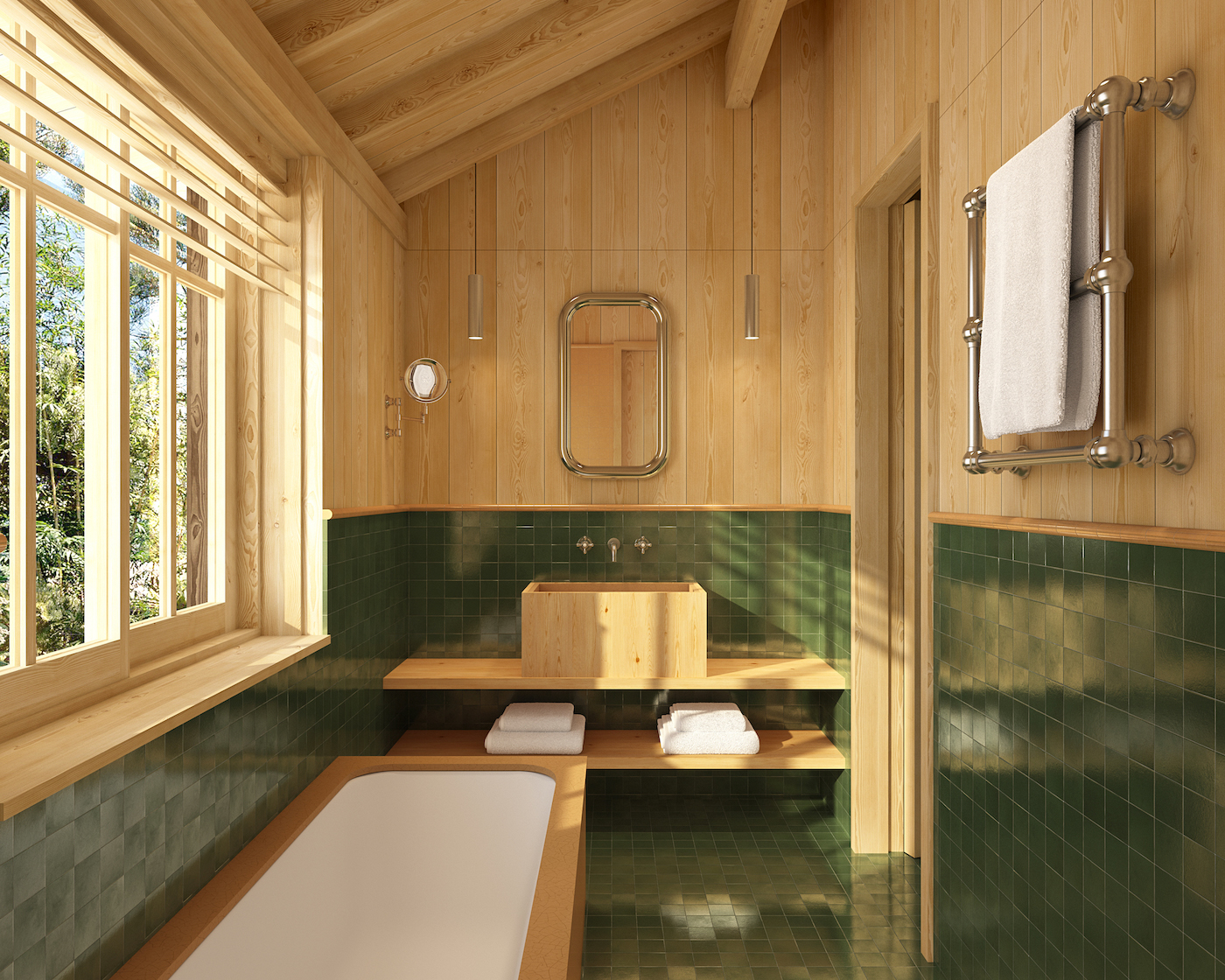 salle de bain maison en bois Le Cœur du Ferret Iconic House salle de bain maison en bois Le Cœur du Ferret Iconic House