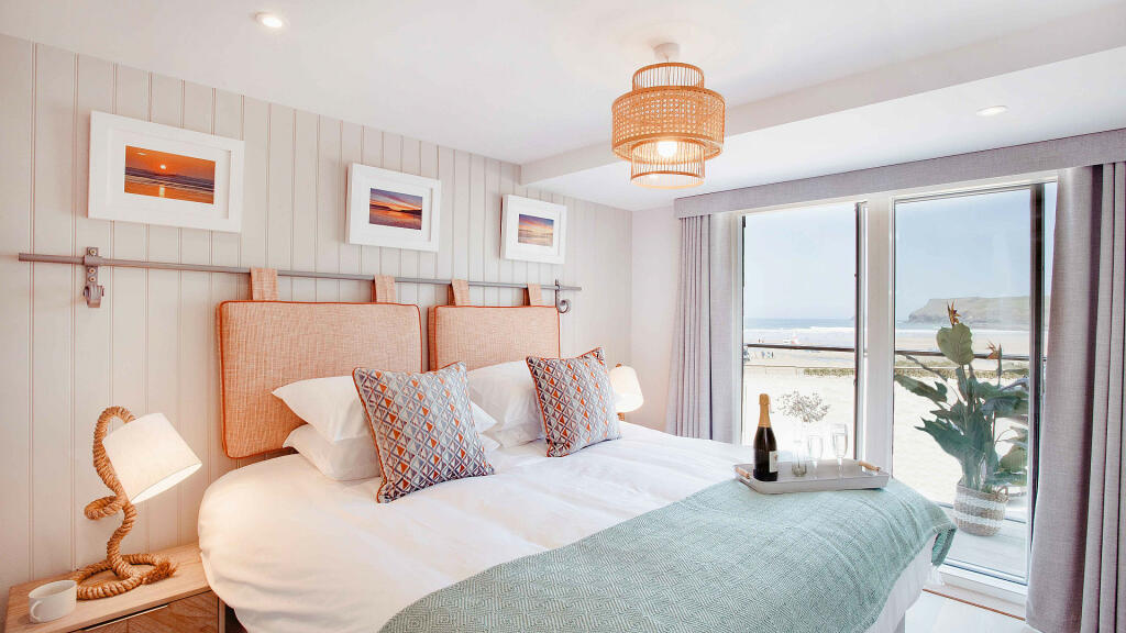 chambre vue mer maison contemporaine