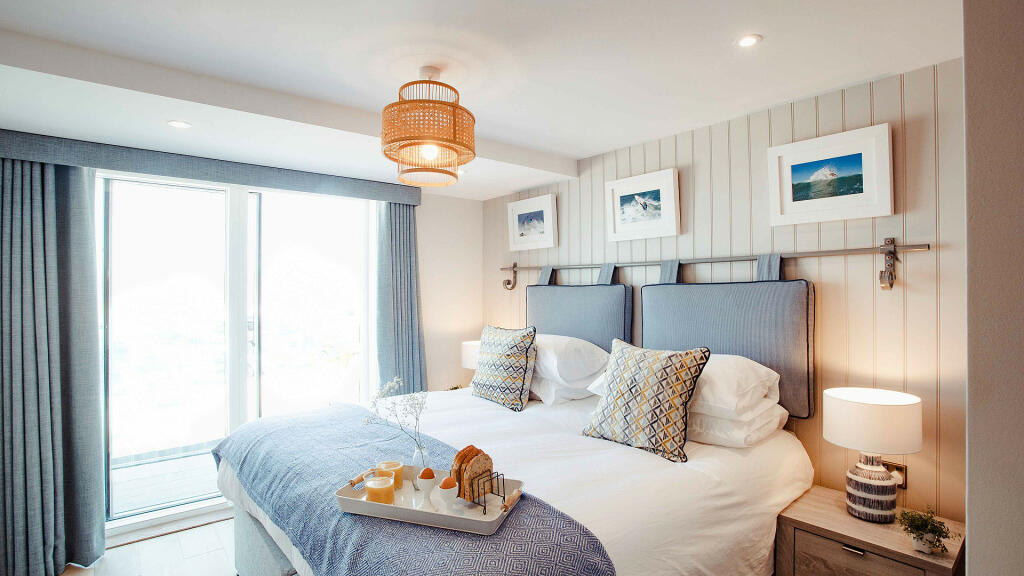 chambre vue mer maison contemporaine