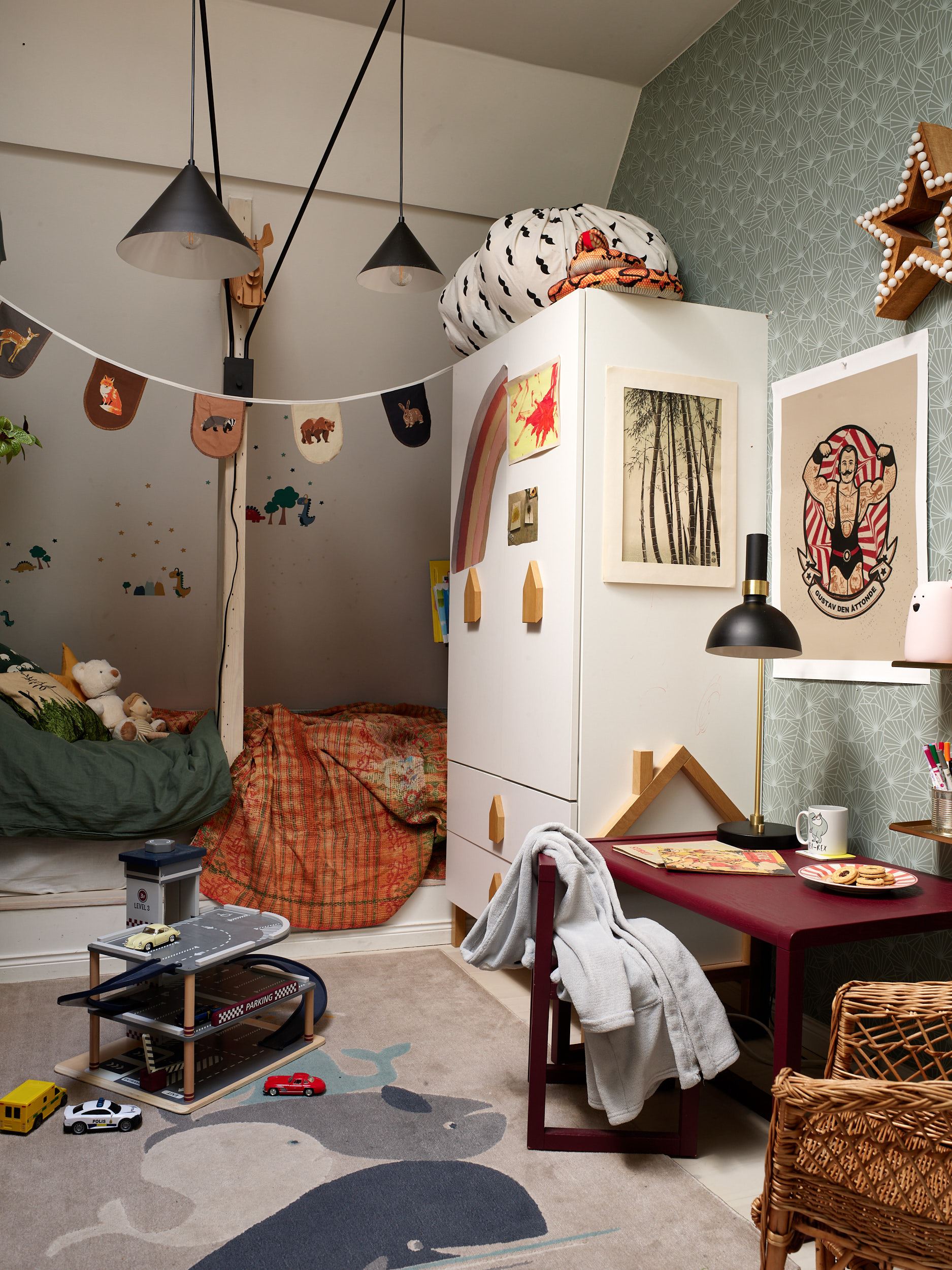 chambre enfant décoration vintage