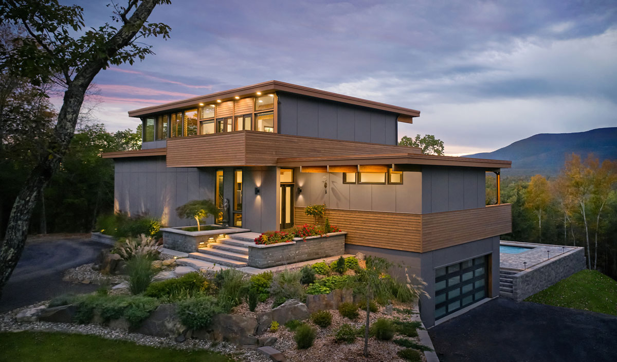 maison contemporaine en kit Lindal Cedar Homes