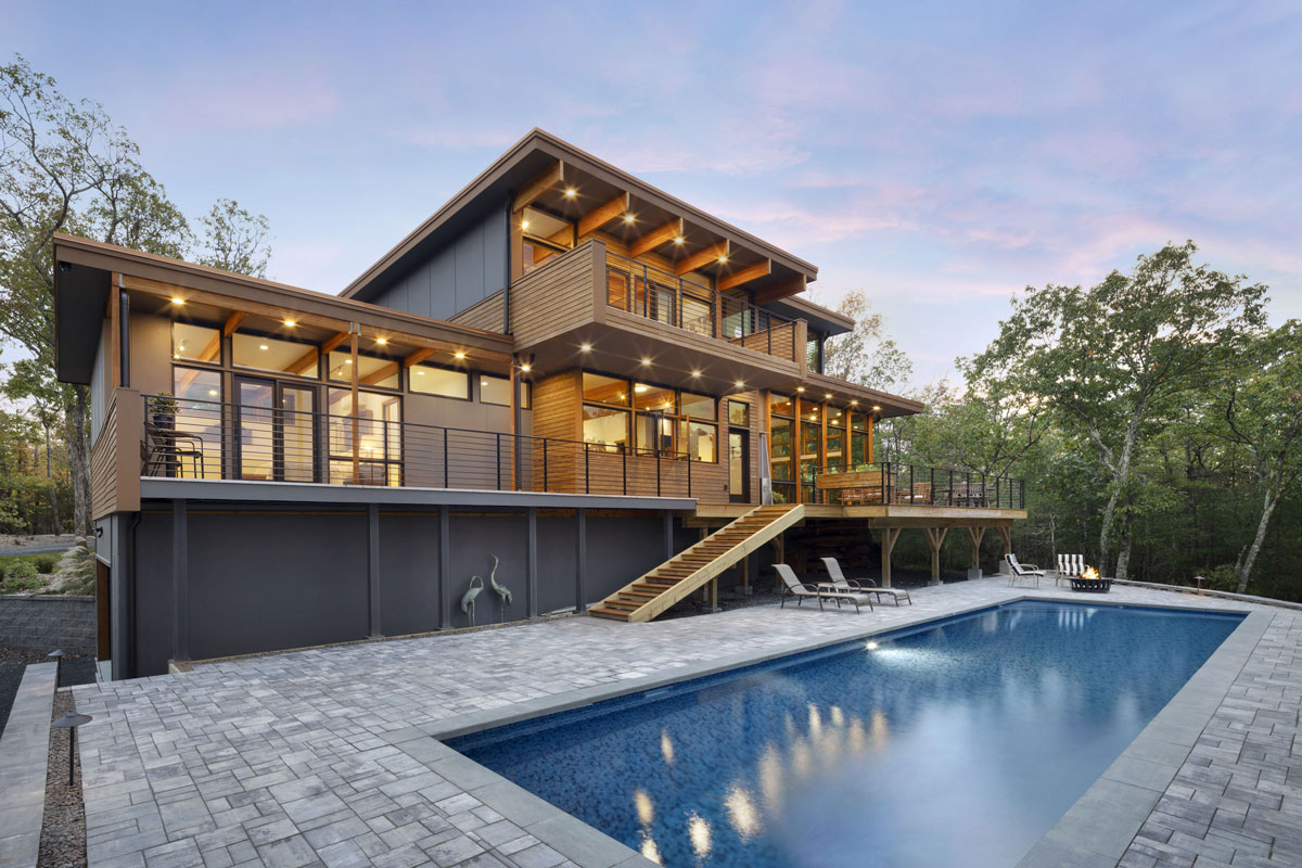 maison contemporaine en kit Lindal Cedar Homes