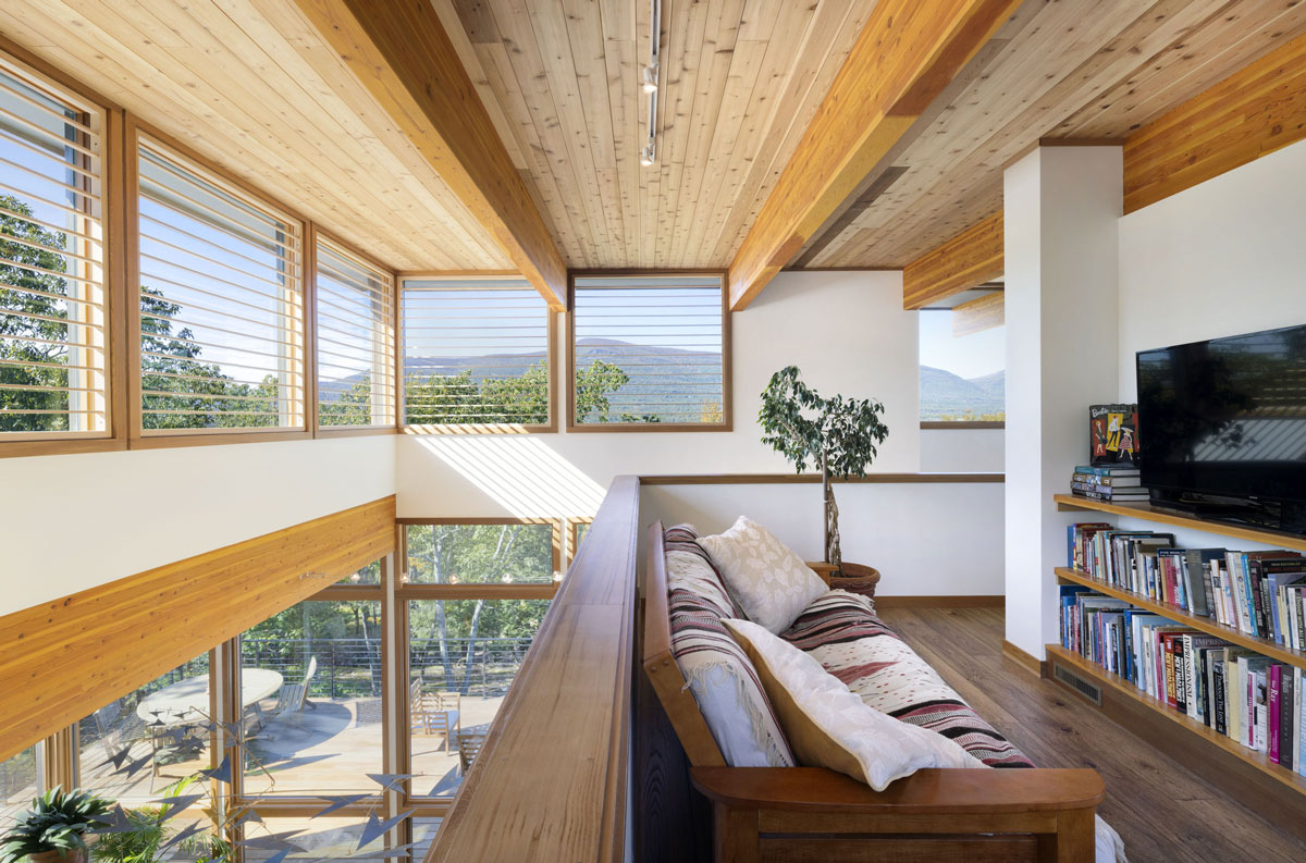 mezzanine maison contemporaine en kit Lindal Cedar Homes