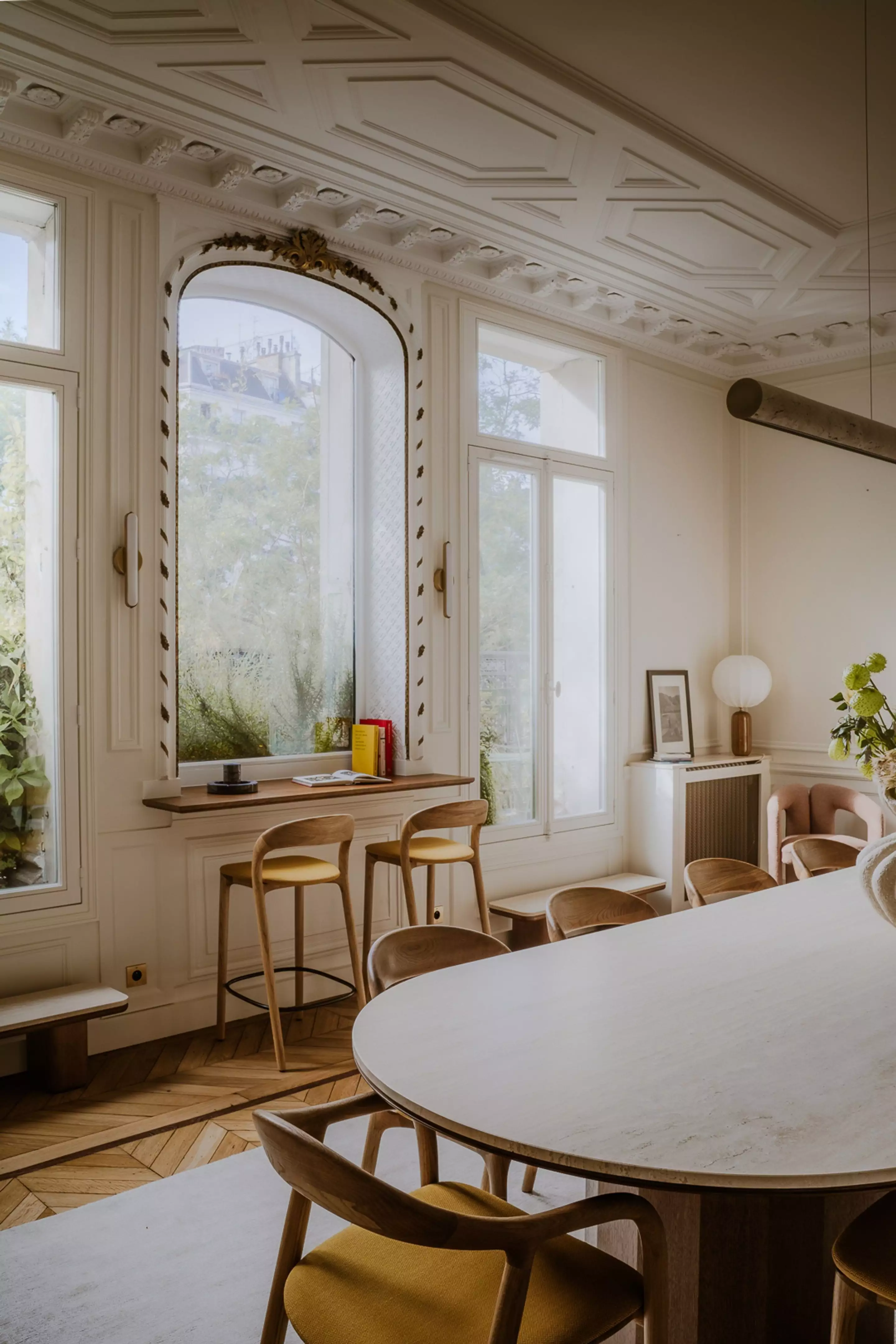 salle à manger appartement Paris haussmannien