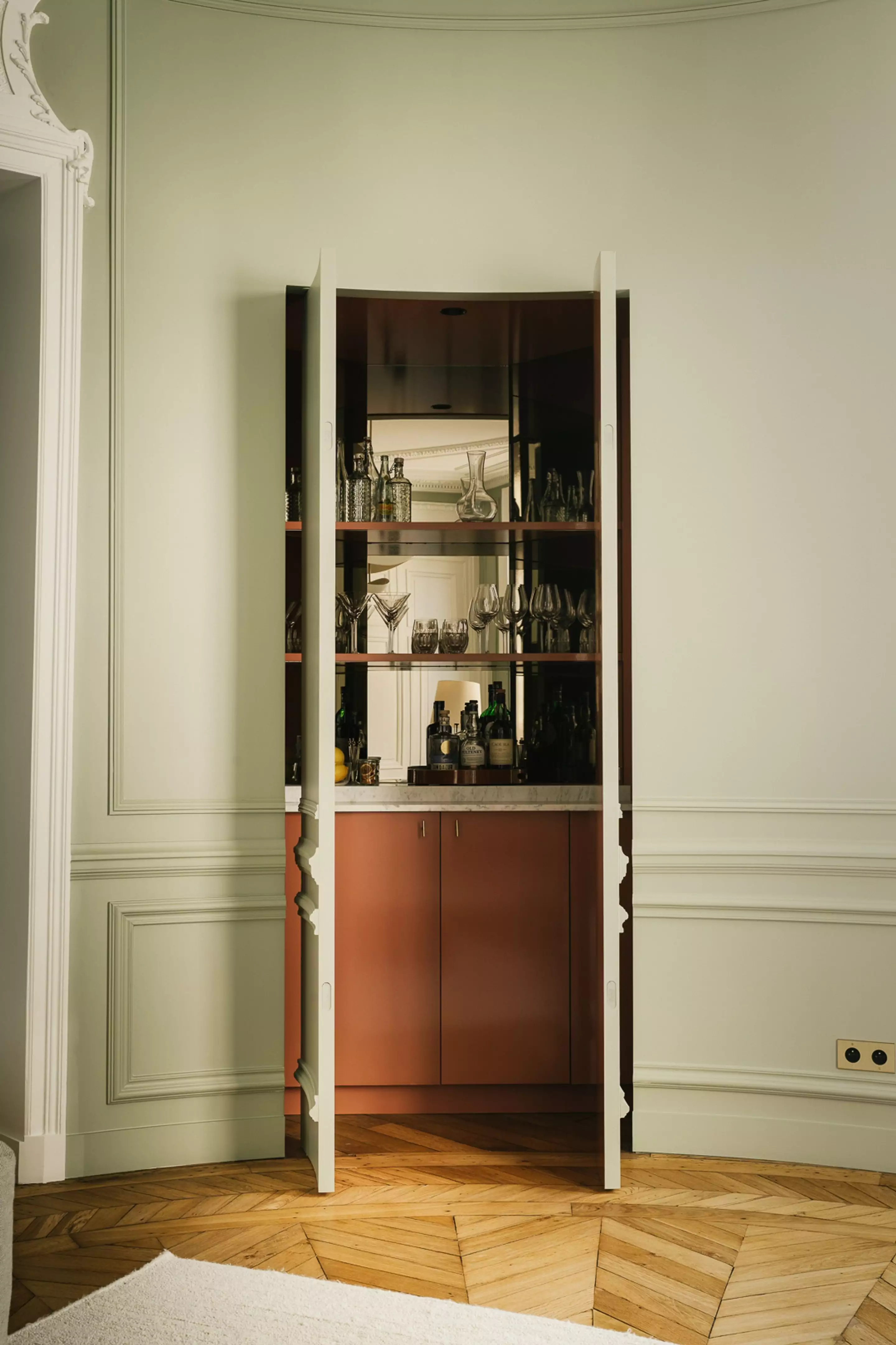 espace bar dans salon 