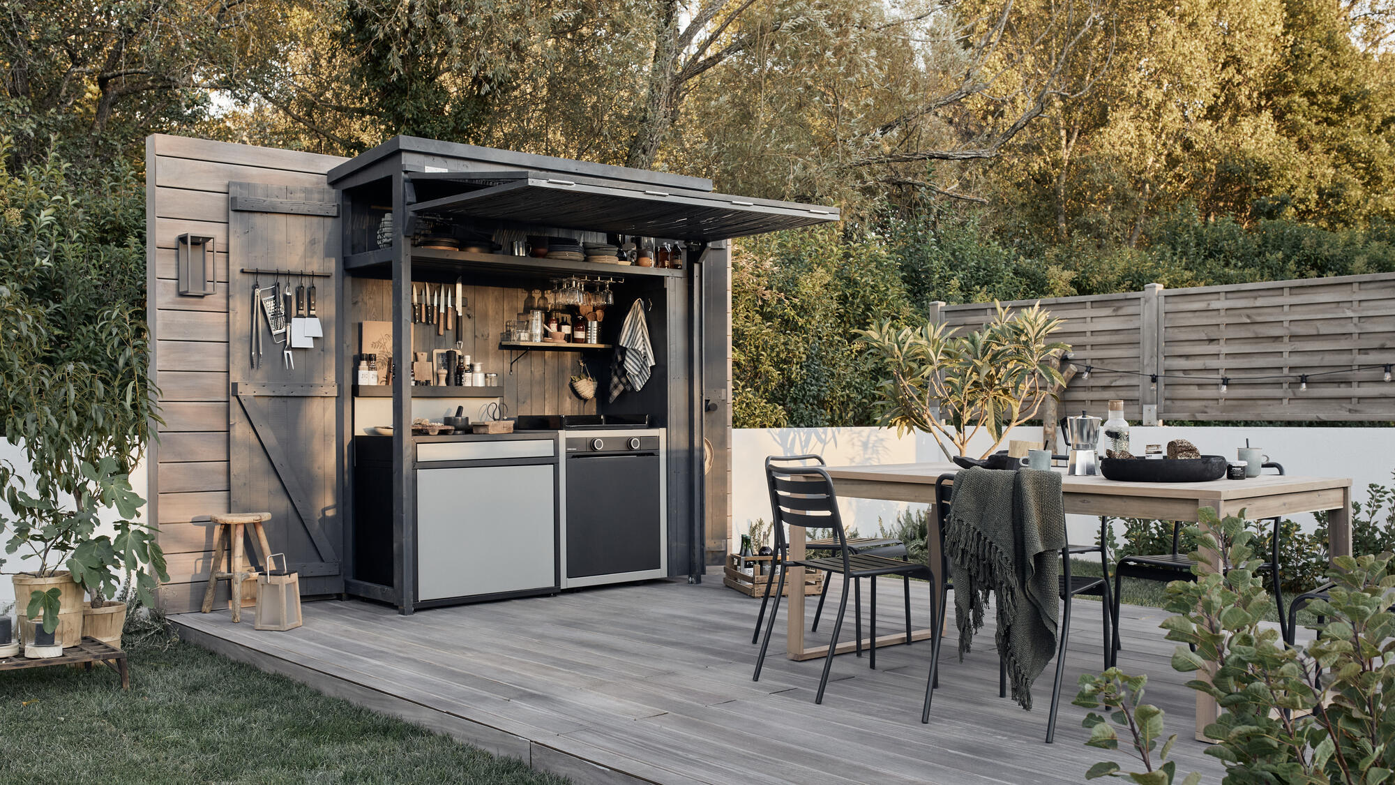 cuisine d'été sur terrasse tendances décoration intérieure 2025