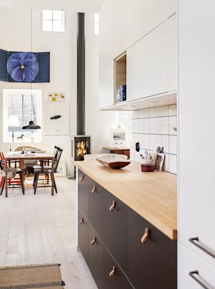 cuisine ouverte sur salon double hauteur décoration scandinave cuisine ouverte sur salon double hauteur décoration scandinave