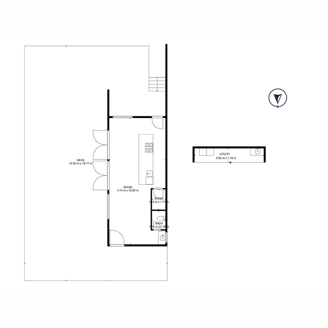 plan petite maison de 53m2 en bois