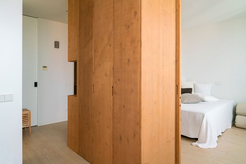 chambre décoration naturelle appartement Barcelone