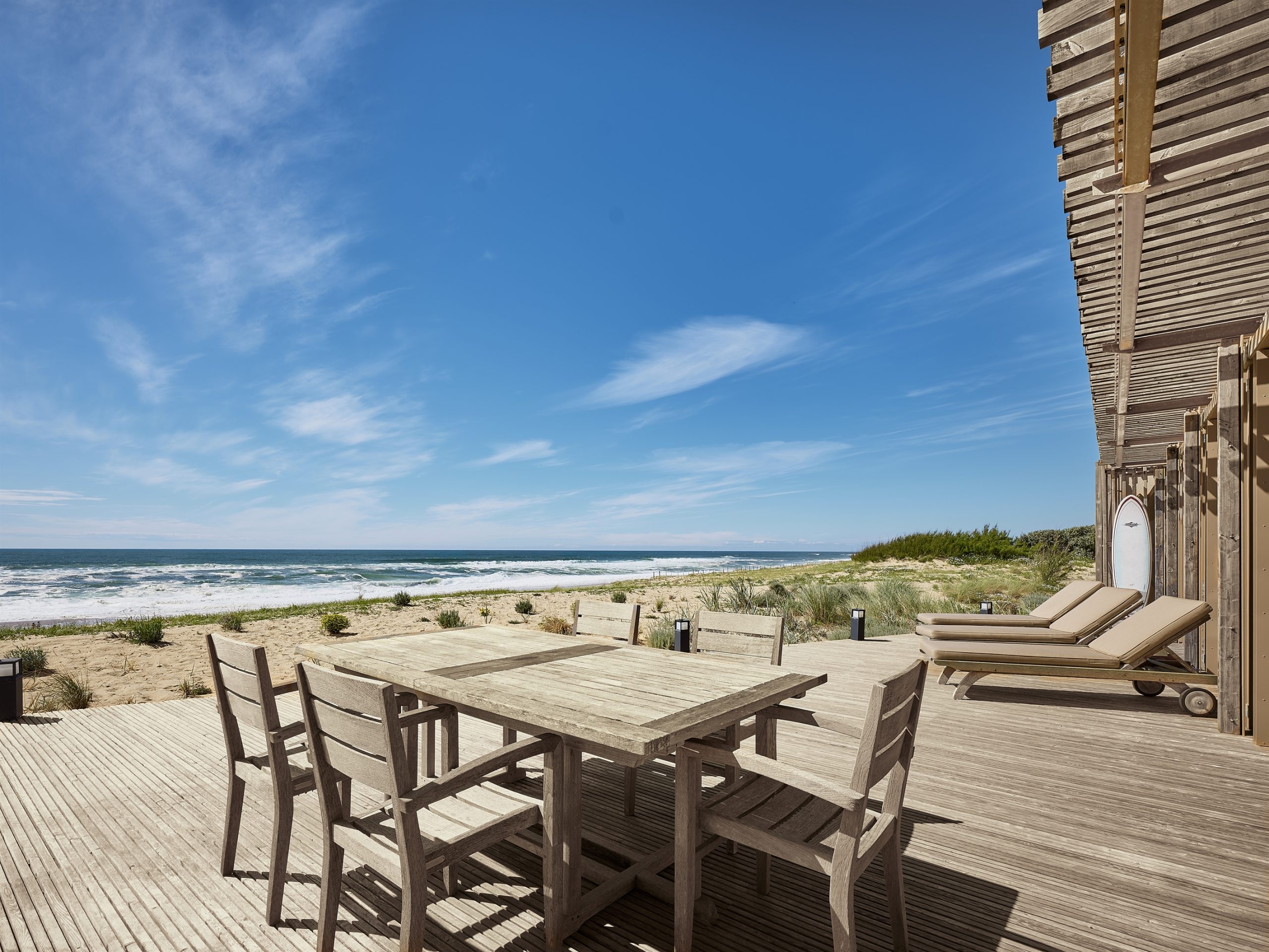 terrasse maison en bois rénovée Hossegor