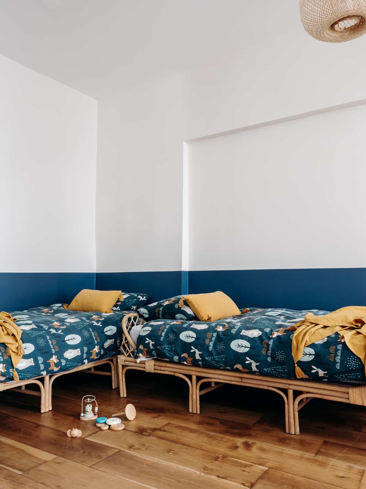 chambre enfant décoration contemporaine appartement Paris 75m2 Photo : Aurélie Deglane pour Happy Pog