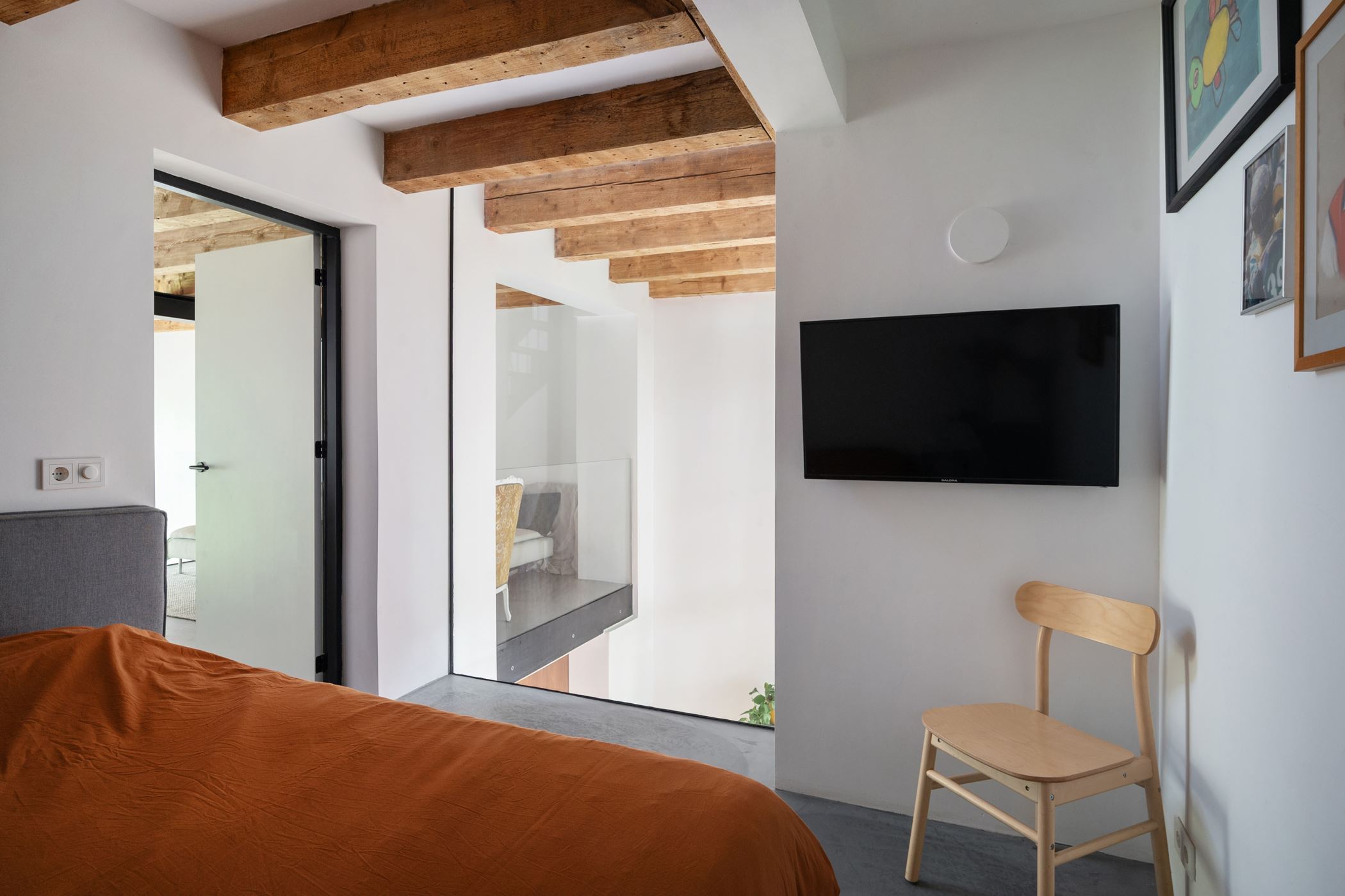 chambre appartement dans une ancienne école