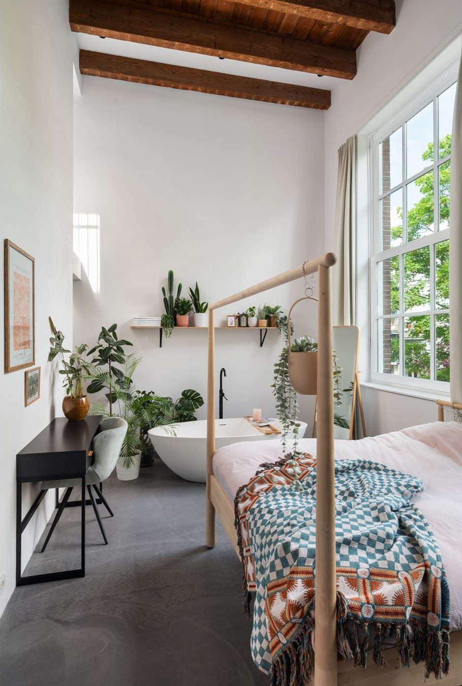 chambre avec baignoire
