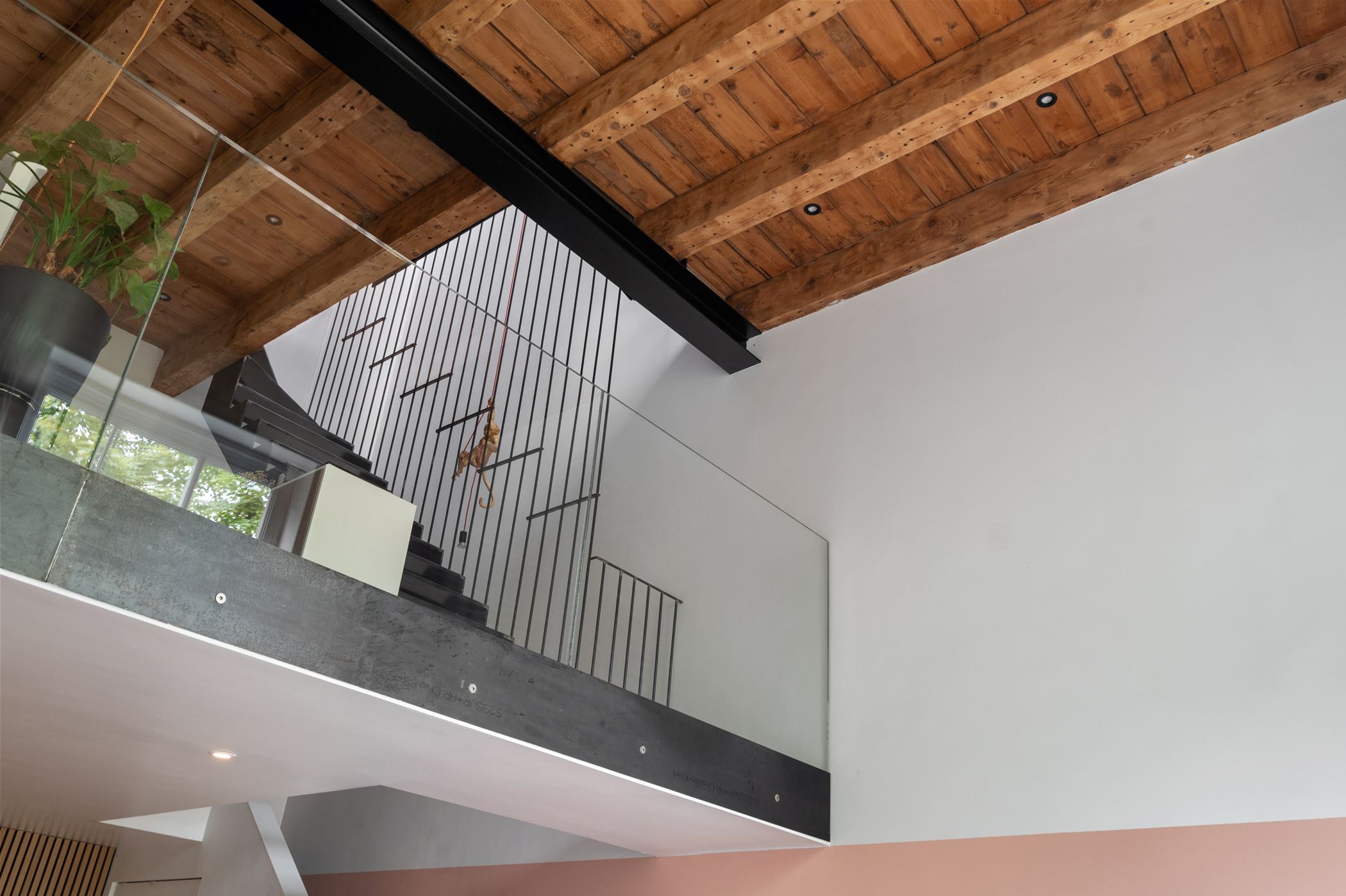 mezzanine acier et verre
