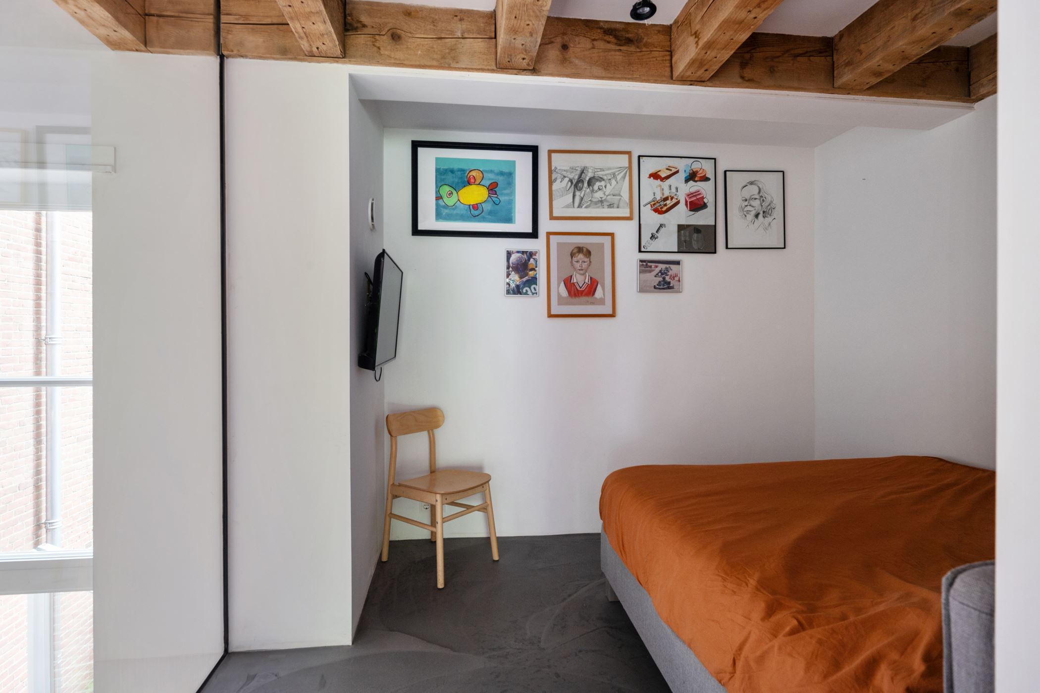 chambre appartement dans une ancienne école