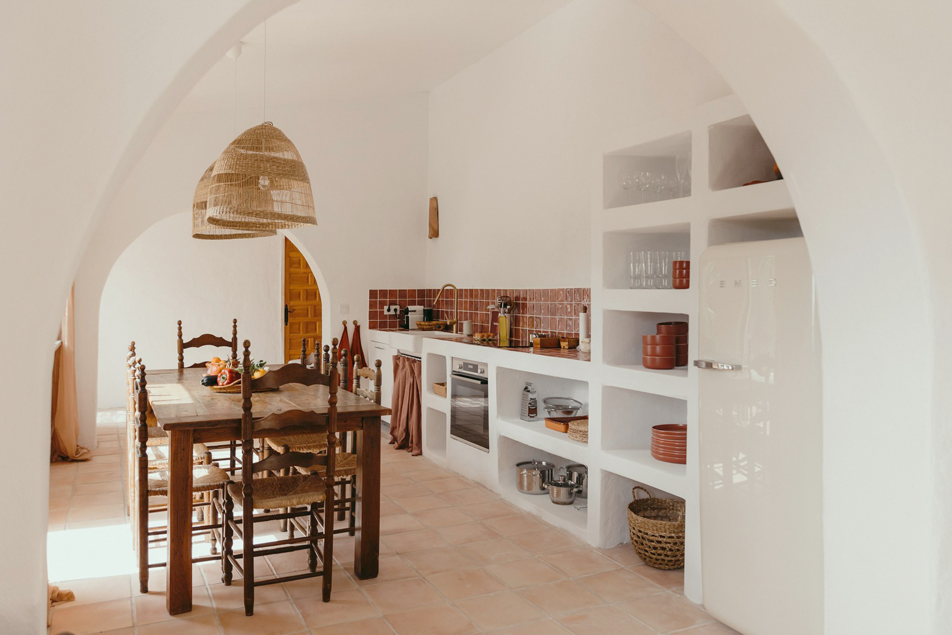 salle à manger et cuisine décoration rustique chic