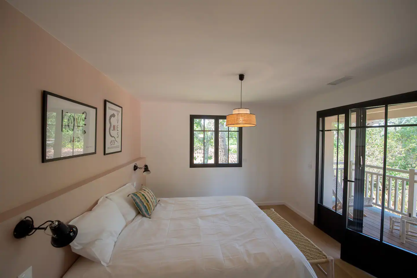 chambre maison en bois La Villa des Grands Pins Arcachon