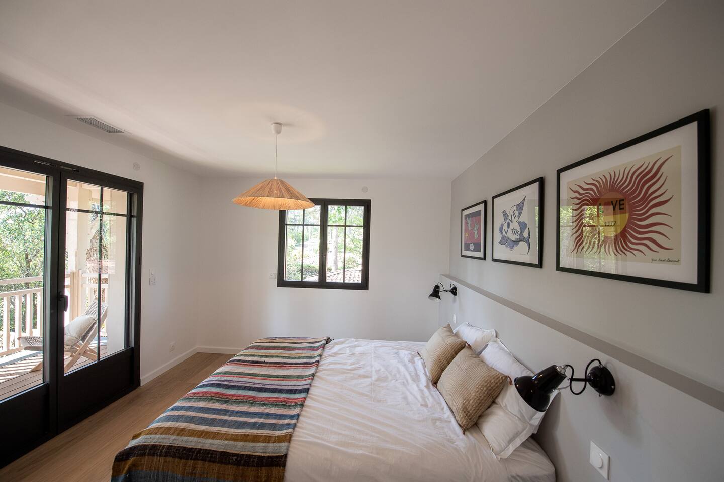 chambre maison en bois La Villa des Grands Pins Arcachon