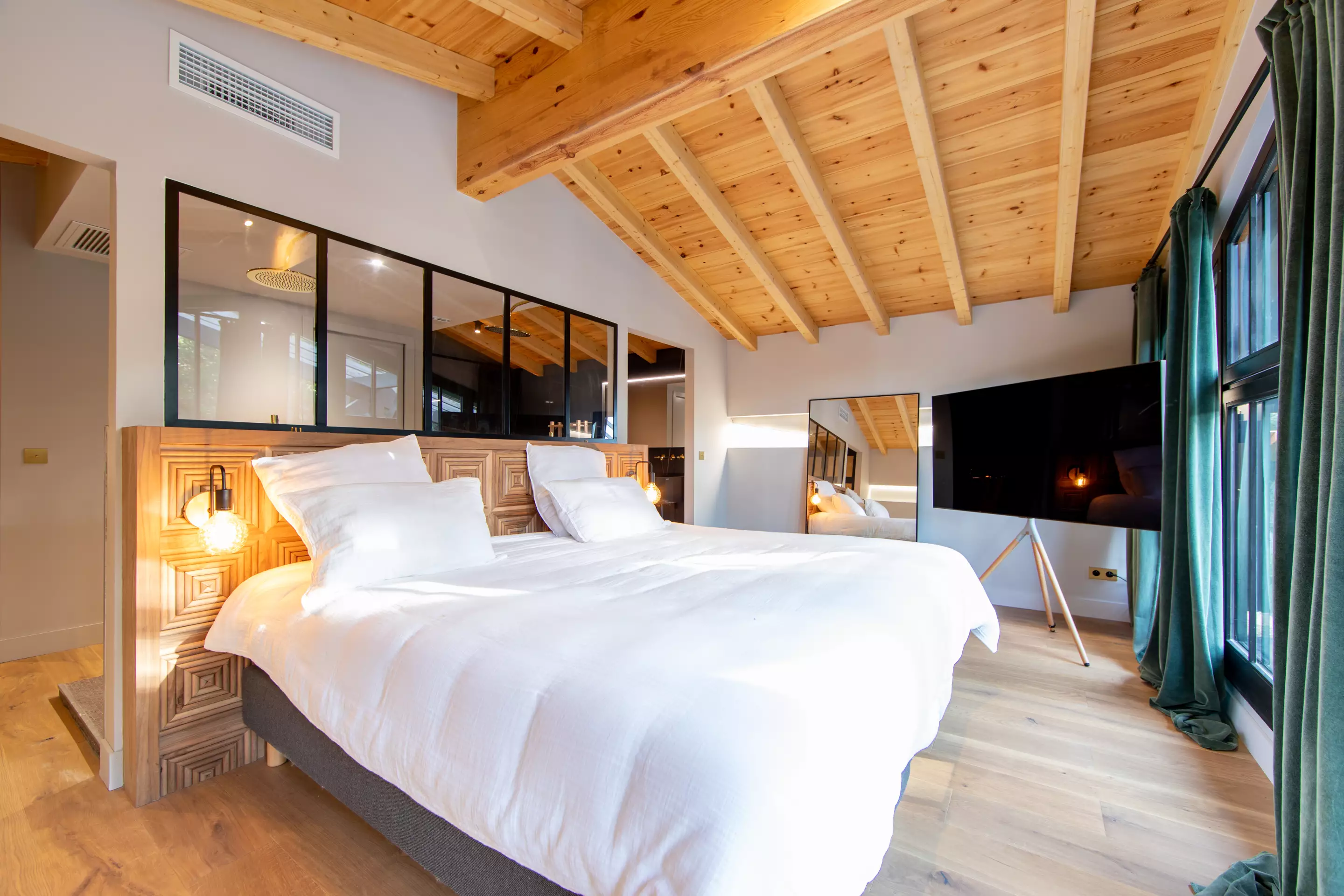 chambre maison en bois Villa Lucy Le Cap Ferret