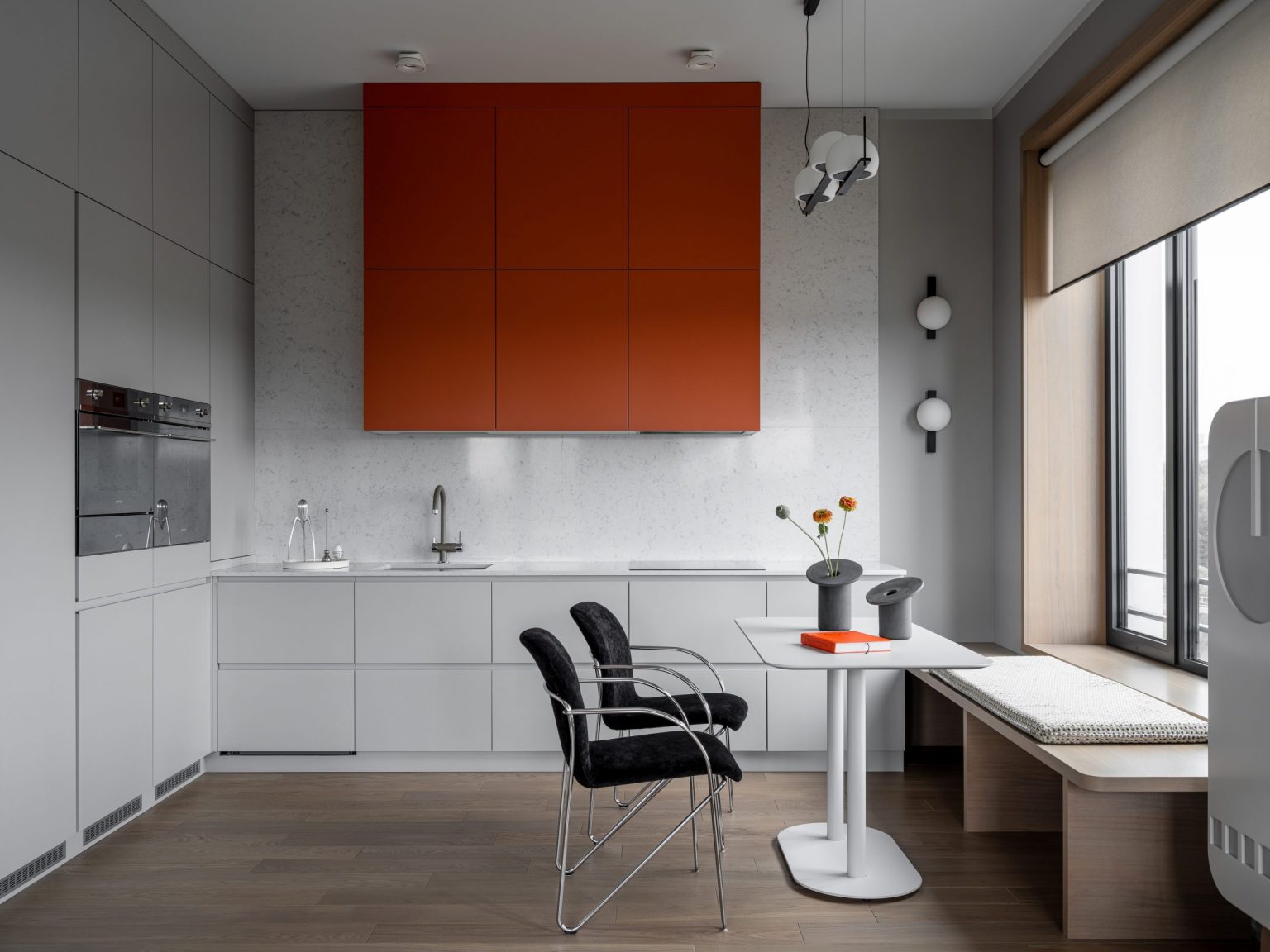 cuisine ouverte blanche décoration design