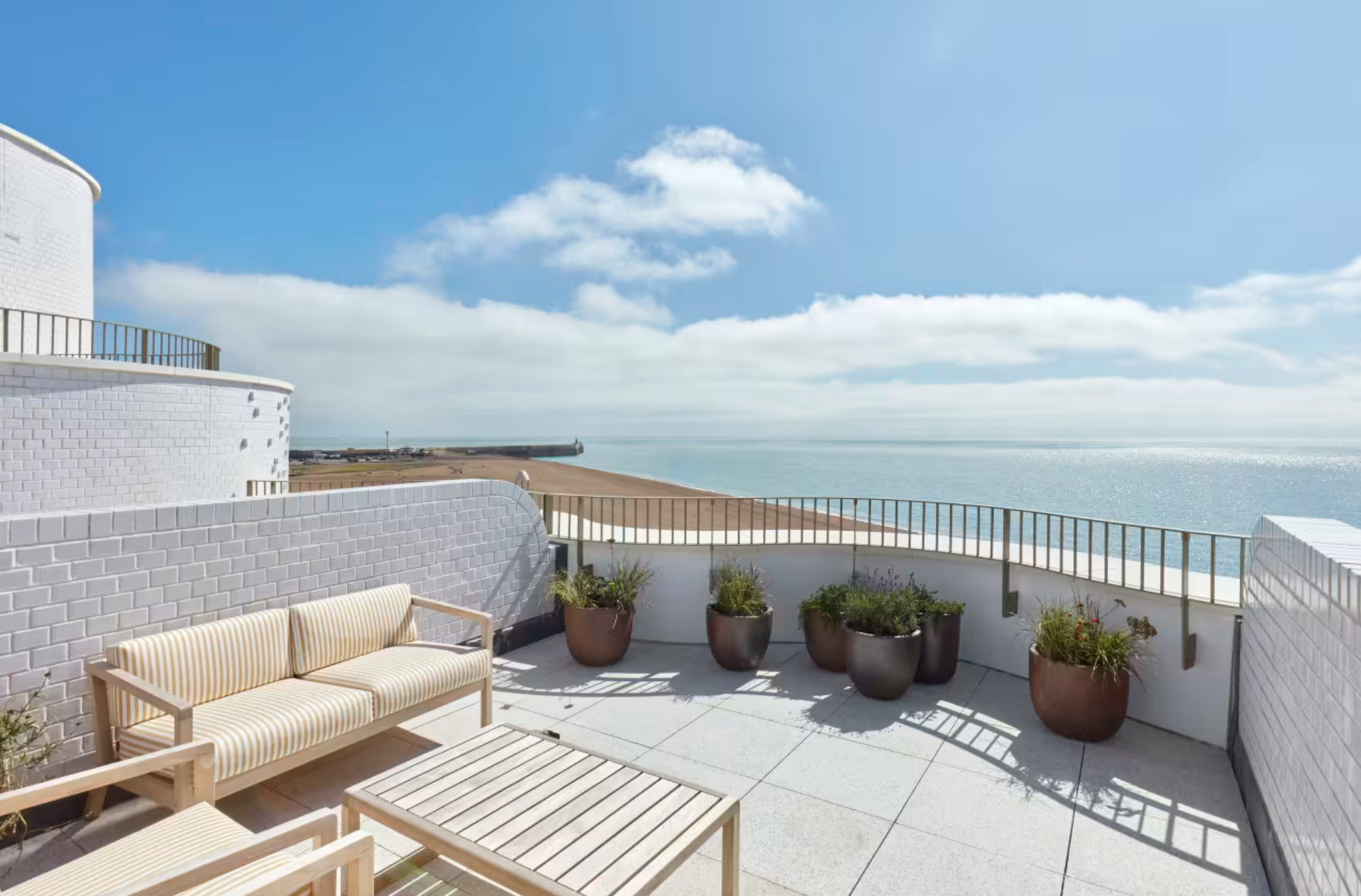 terrasse appartement vue mer