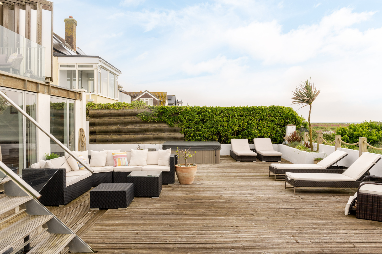 terrasse bois maison contemporaine en bord de mer terrasse bois maison contemporaine en bord de mer