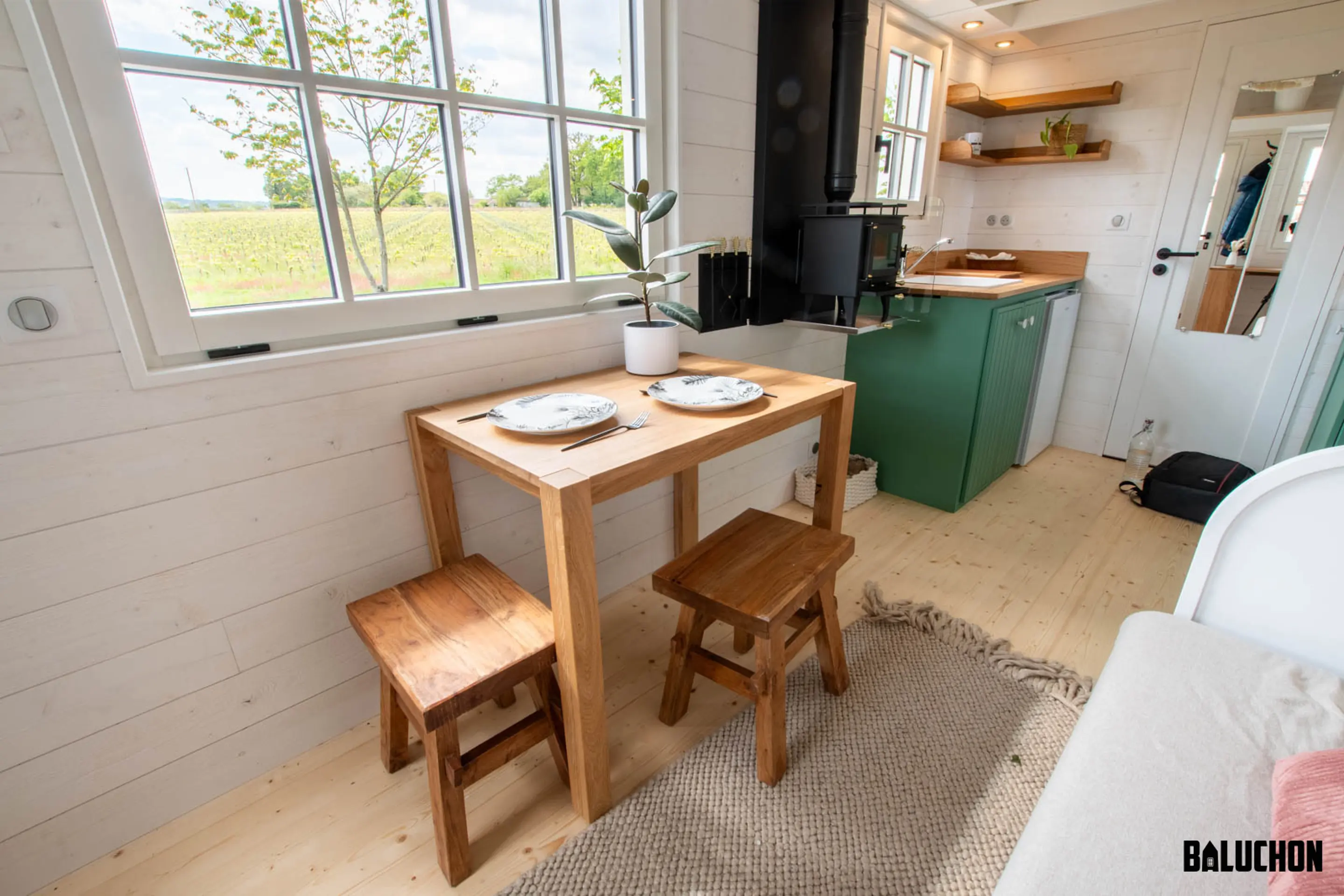 salon tiny house Baluchon Hytta salon tiny house Baluchon Hytta