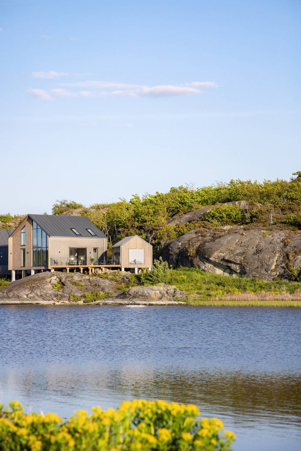 maison contemporaine bois et béton