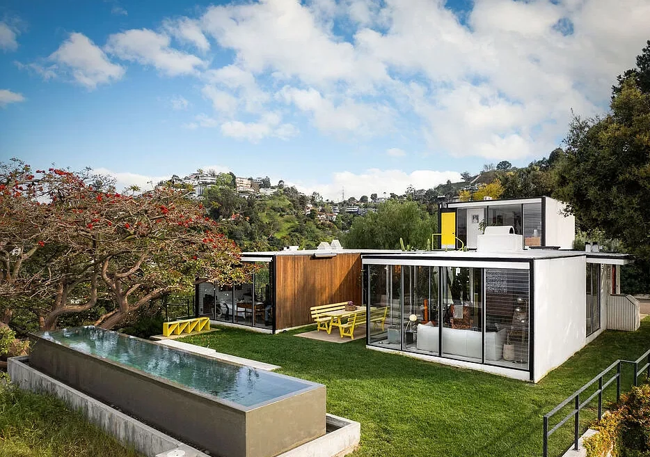 maison moderniste par Craig Ellwood, Kuderna House, Hollywood Hills maison moderniste par Craig Ellwood, Kuderna House, Hollywood Hills