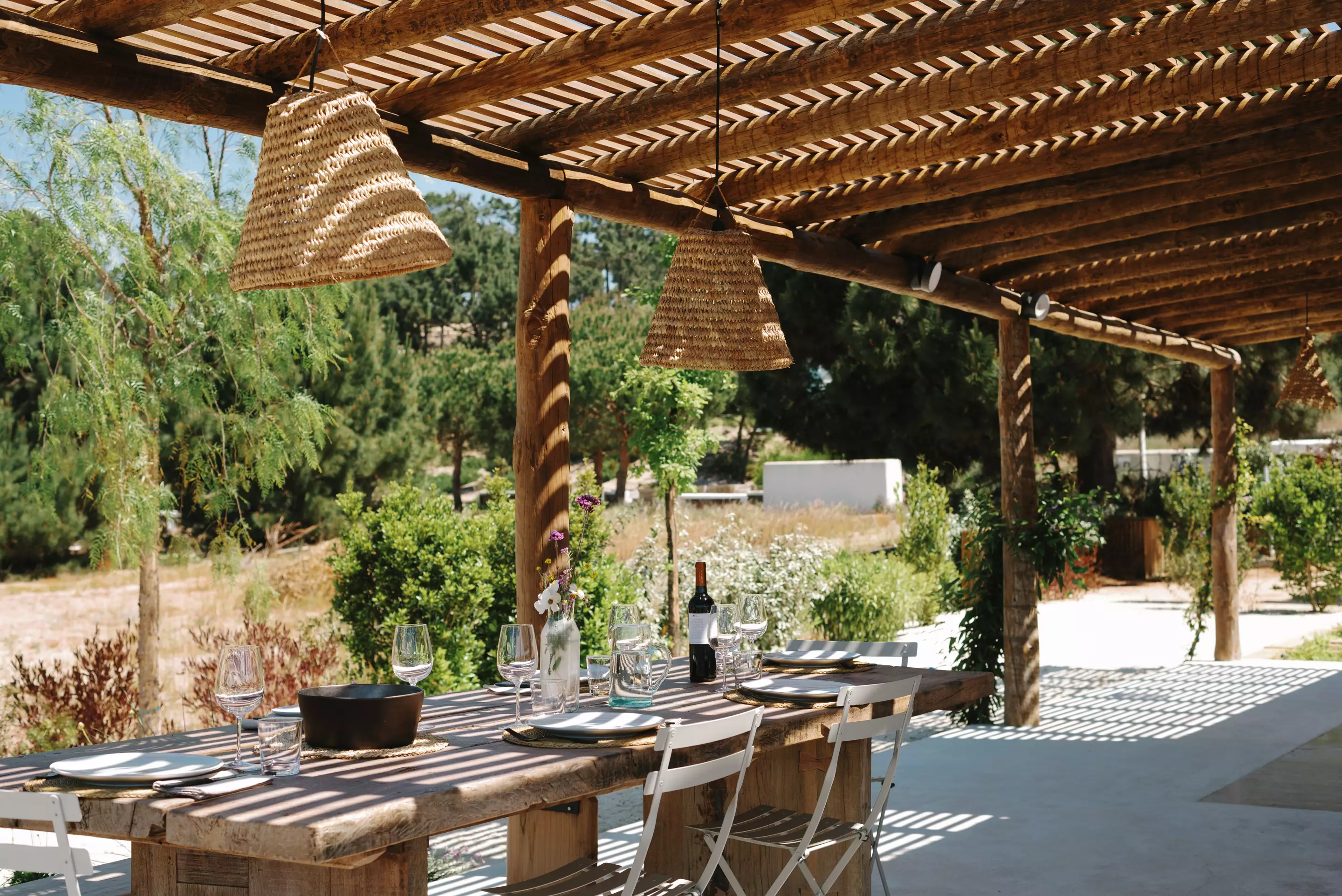 terrasse avec pergola Casa Enea