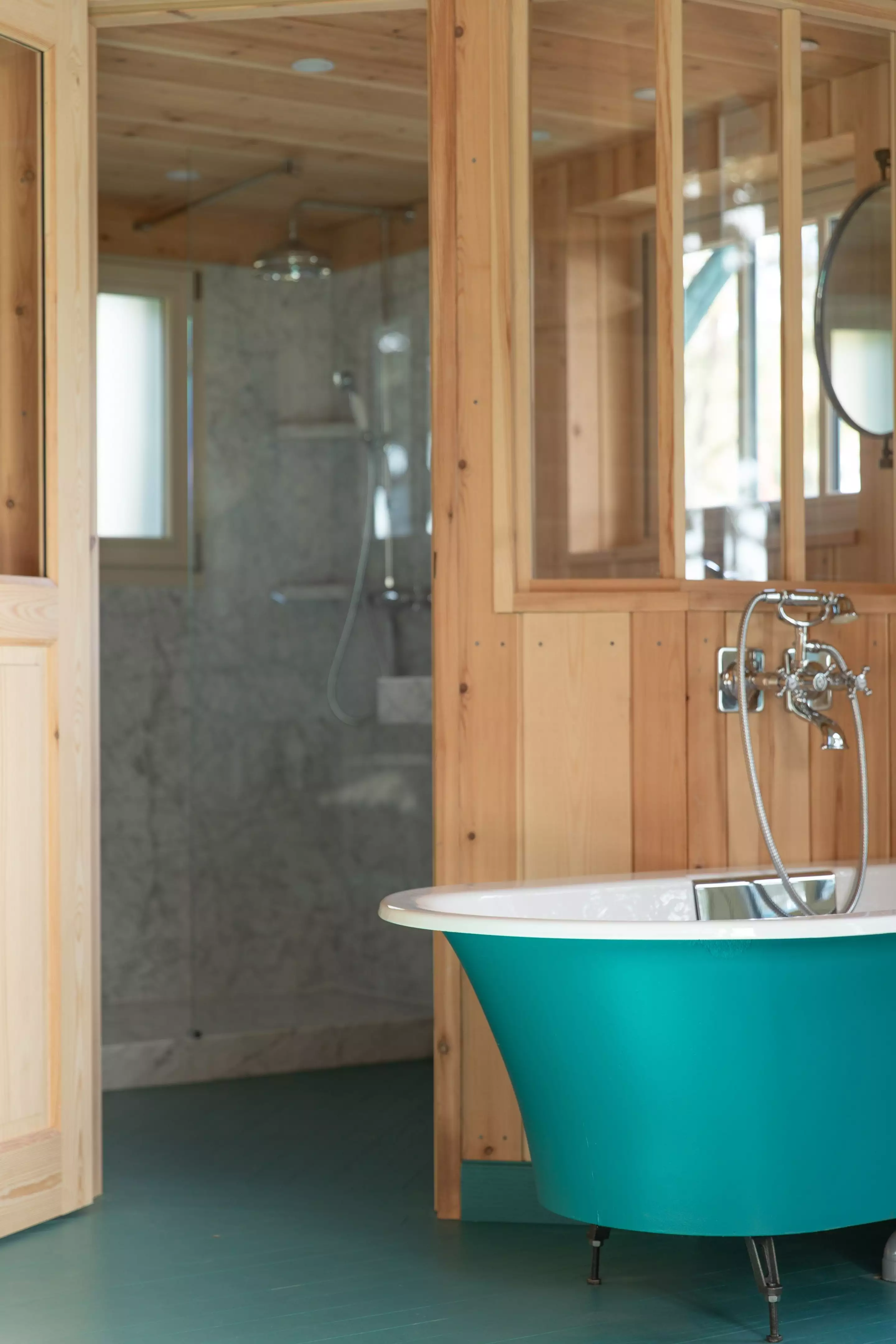 salle de bain rétro le Cap Ferret villa Persan