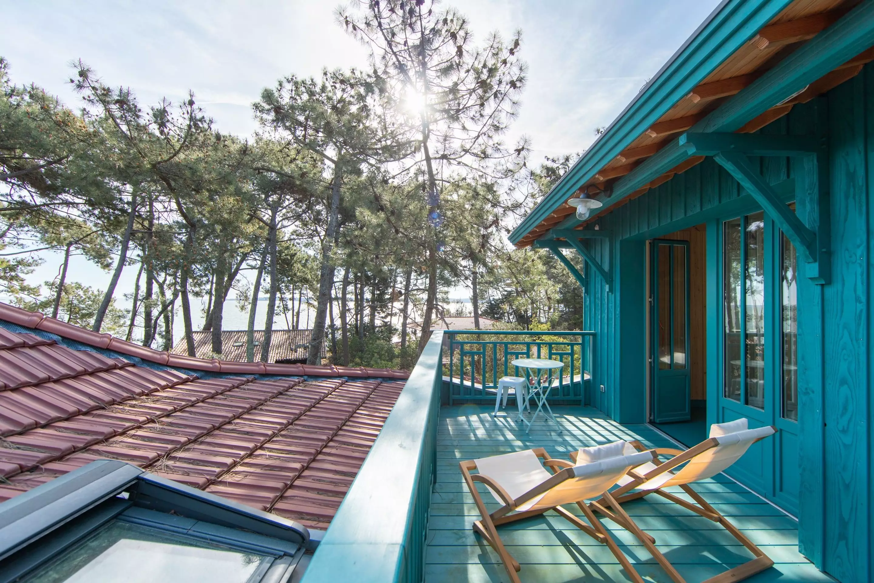 terrasse maison en bois le Cap Ferret villa Persan