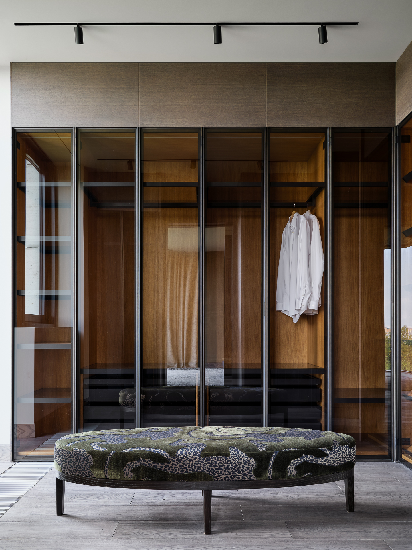 dressing avec portes vitrées
