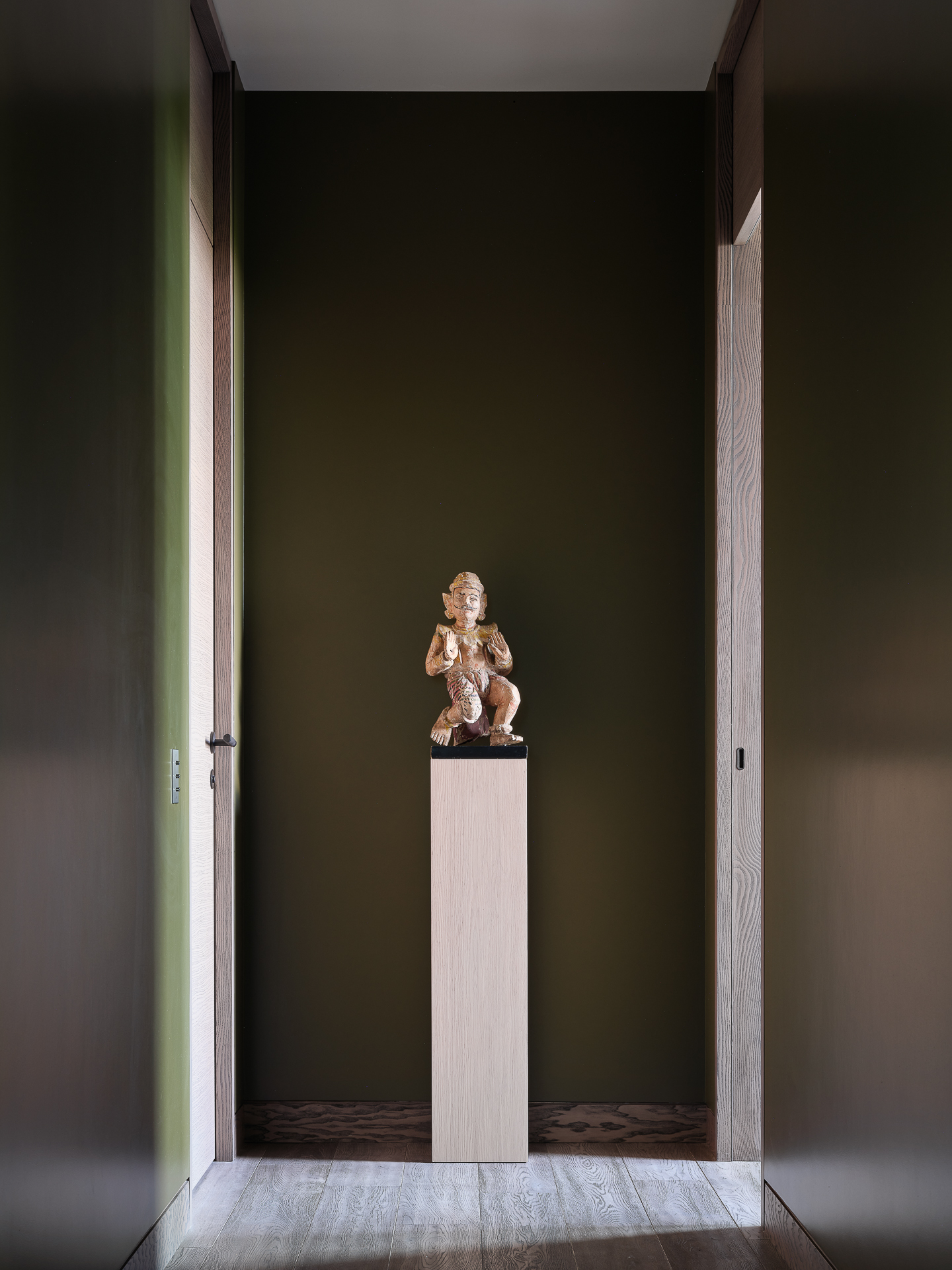 couloir appartement décoration contemporaine inspiré par l'Asie