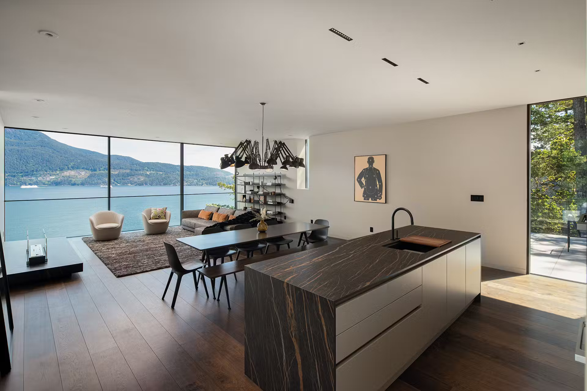 salon et cuisine avec baies vitrées maison architecte salon et cuisine avec baies vitrées maison architecte