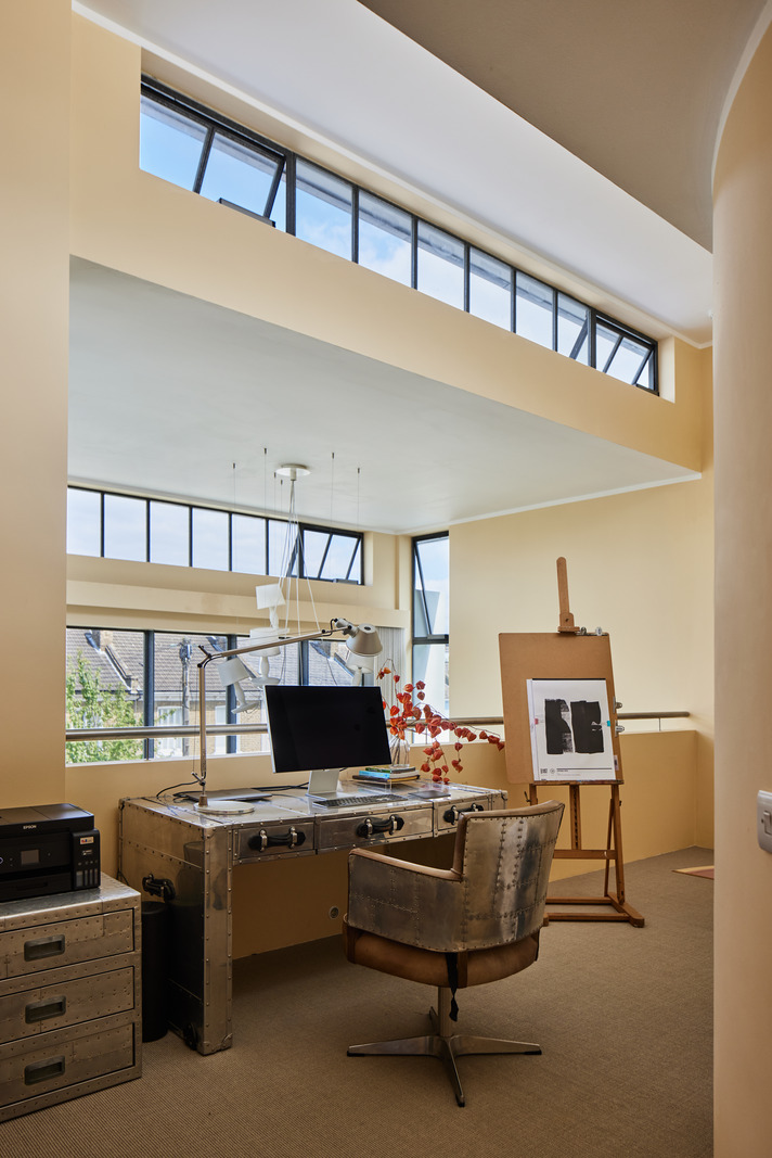 mezzanine bureau galerie maison architecte Londres