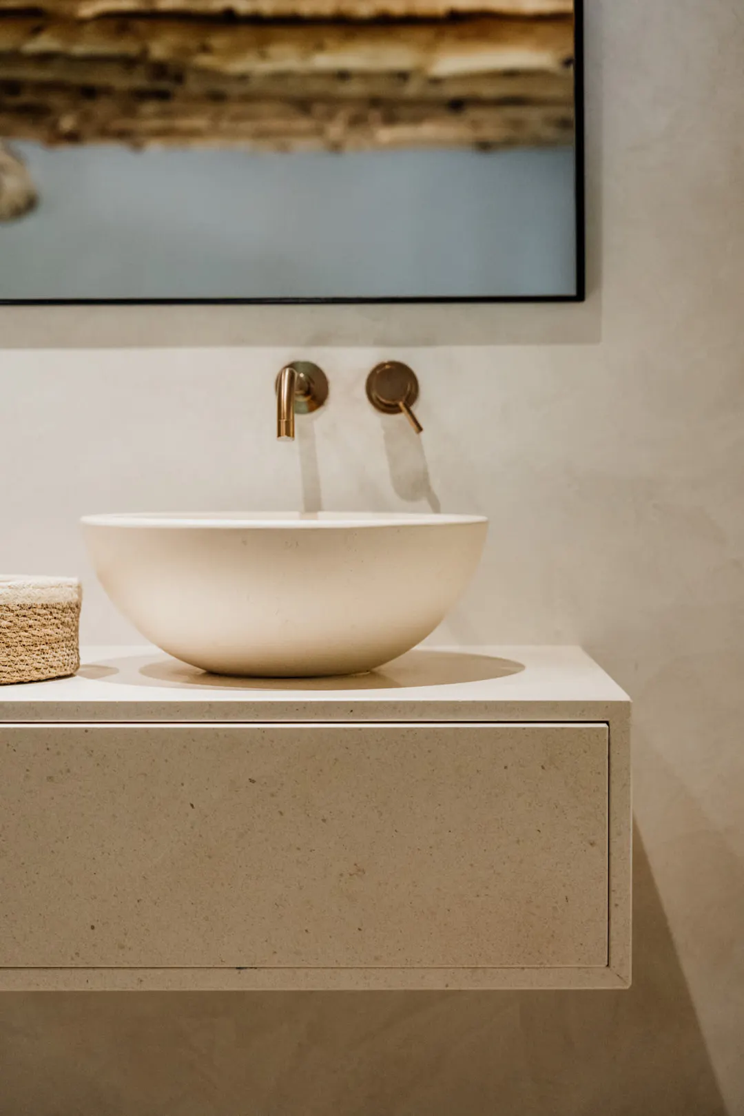 salle de bain maison rustique chic à Ibiza salle de bain maison rustique chic à Ibiza