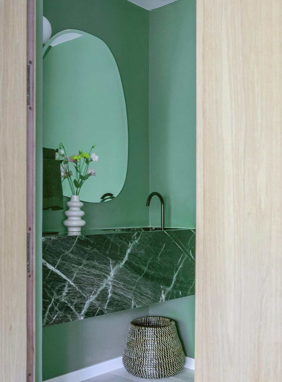 salle d salle d'eau marbre vert