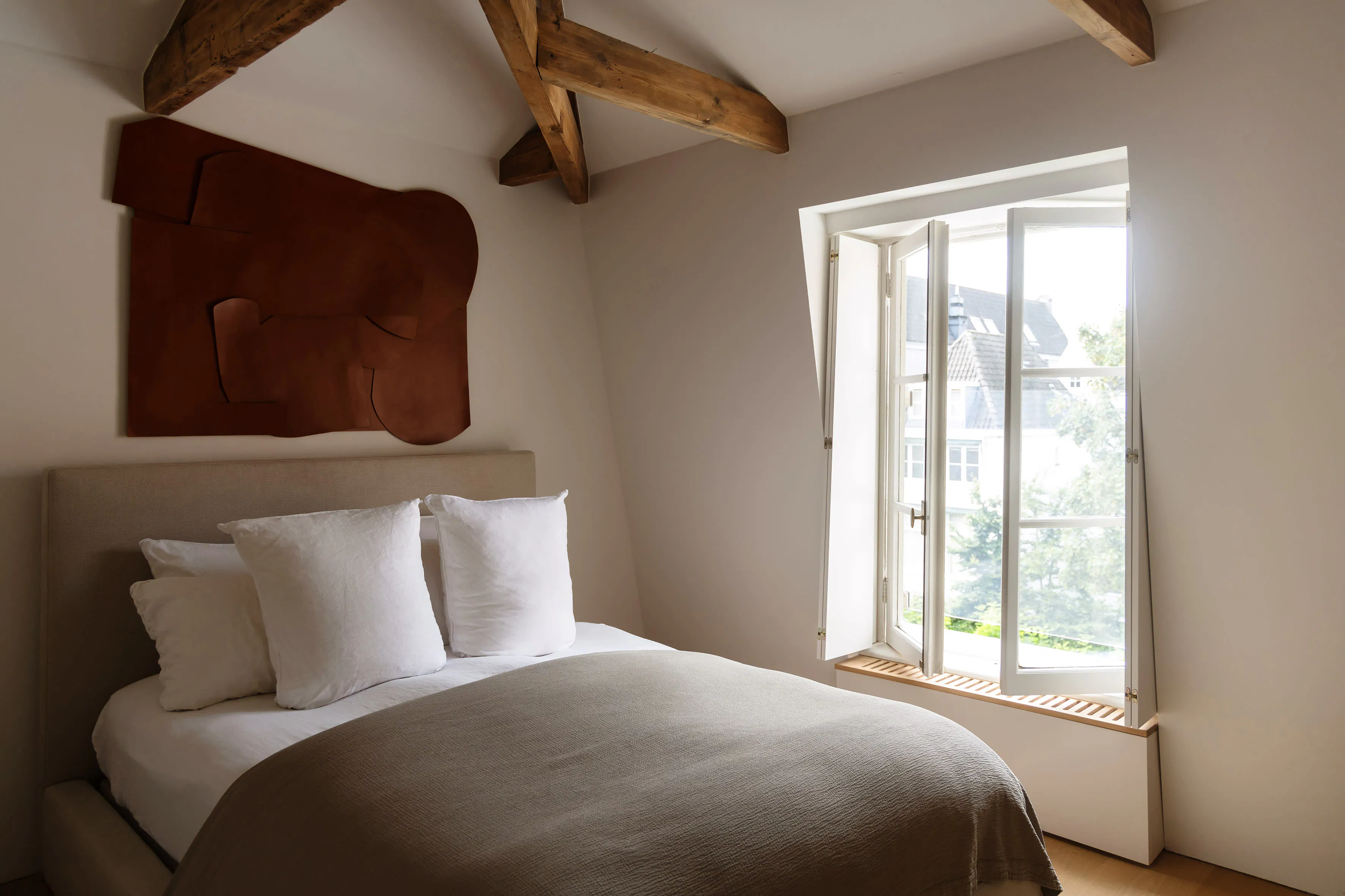 chambre avec poutres décoration contemporaine chambre avec poutres décoration contemporaine