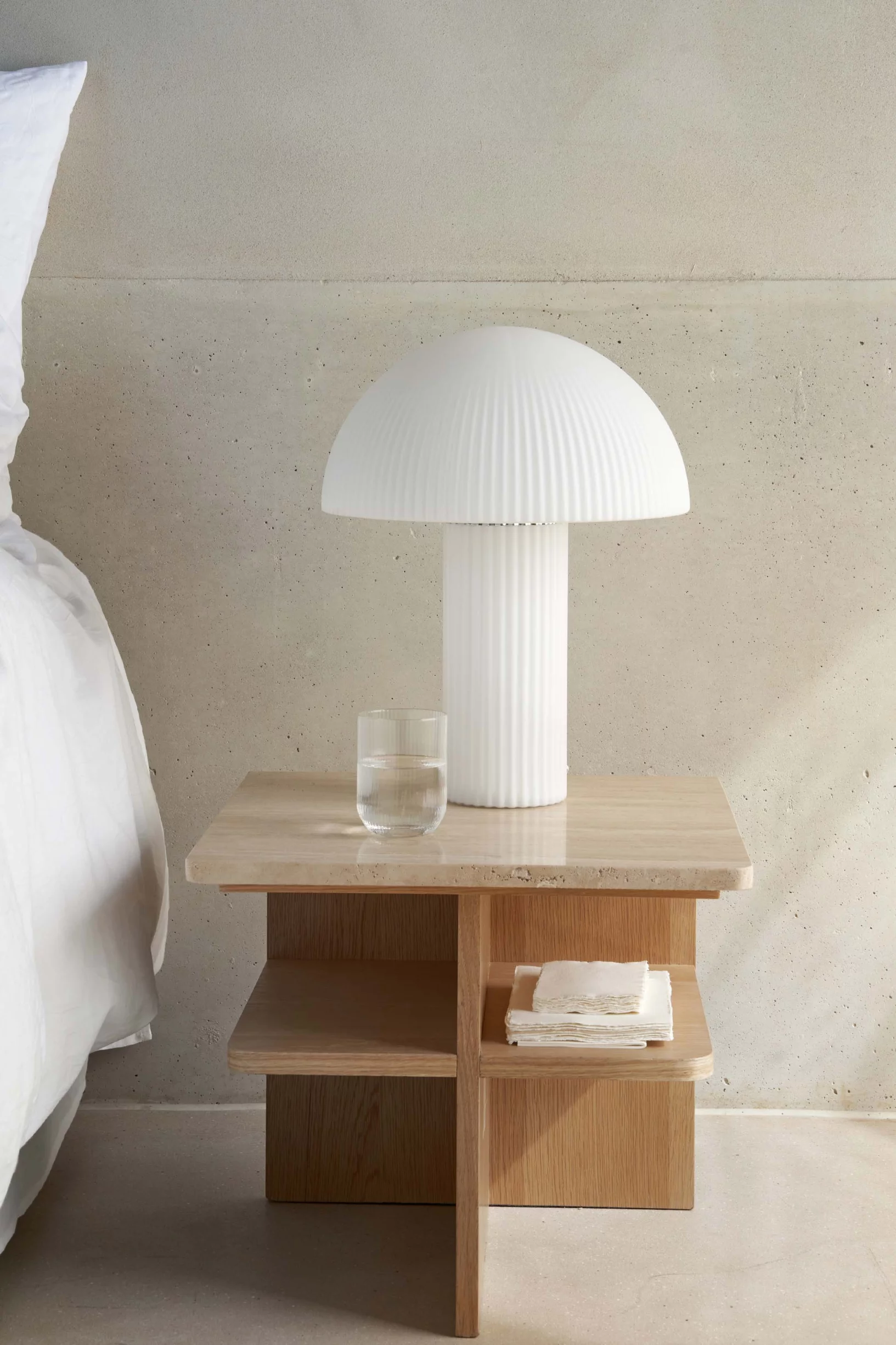 lampe champignon blanche en verre lampe champignon blanche en verre