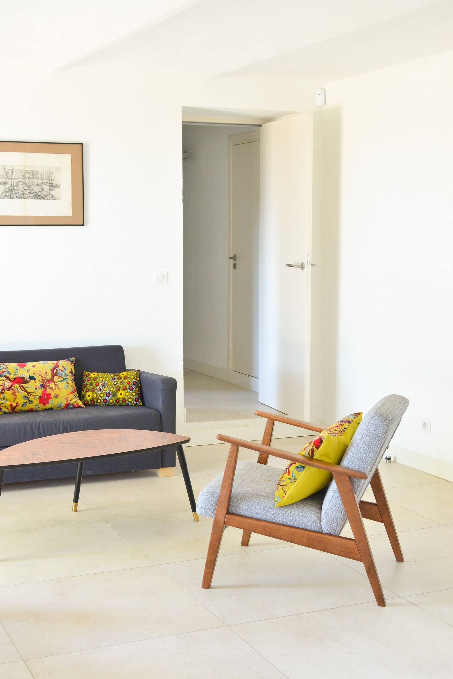 salon maison en pierres Luberon Provence