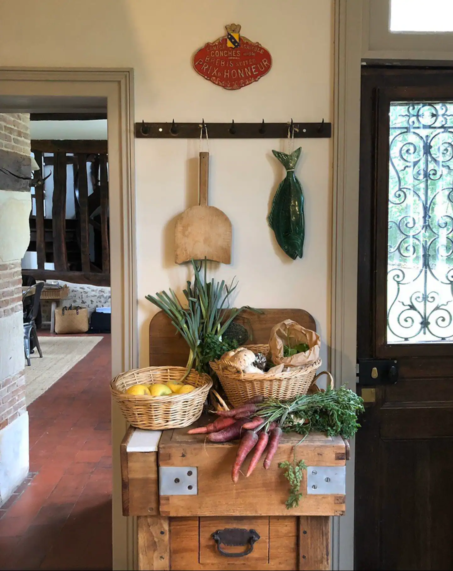 cuisine décoration classique chic manoir de Cauverville 18e siècle Normandie