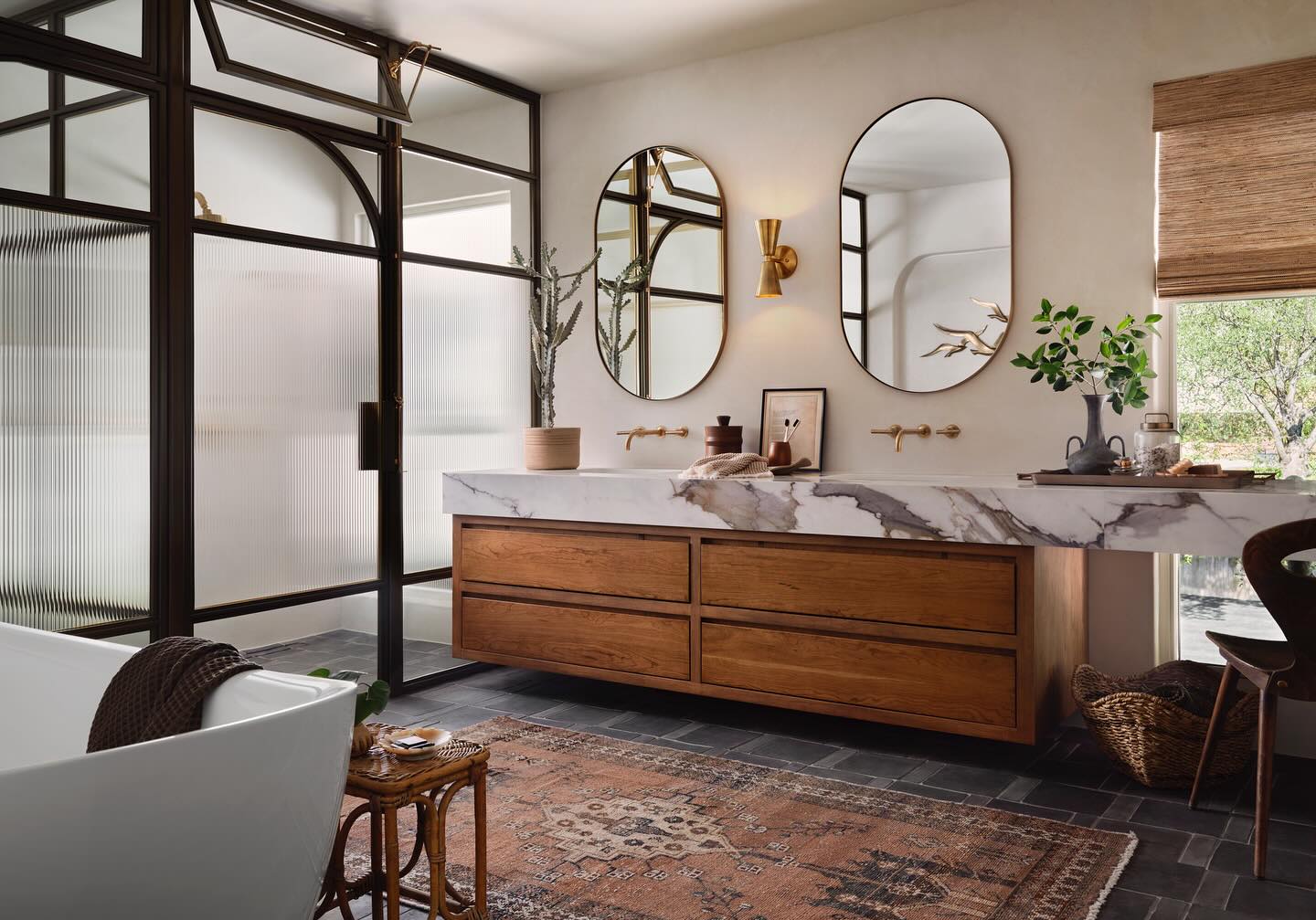 salle de bain bois et marbre salle de bain bois et marbre
