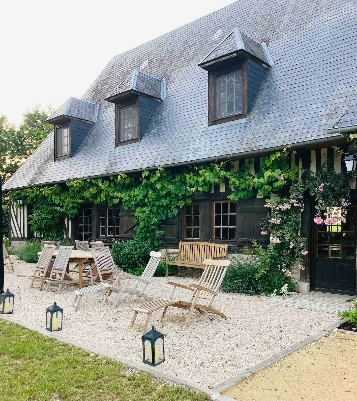 maison de campagne à colombages Normandie